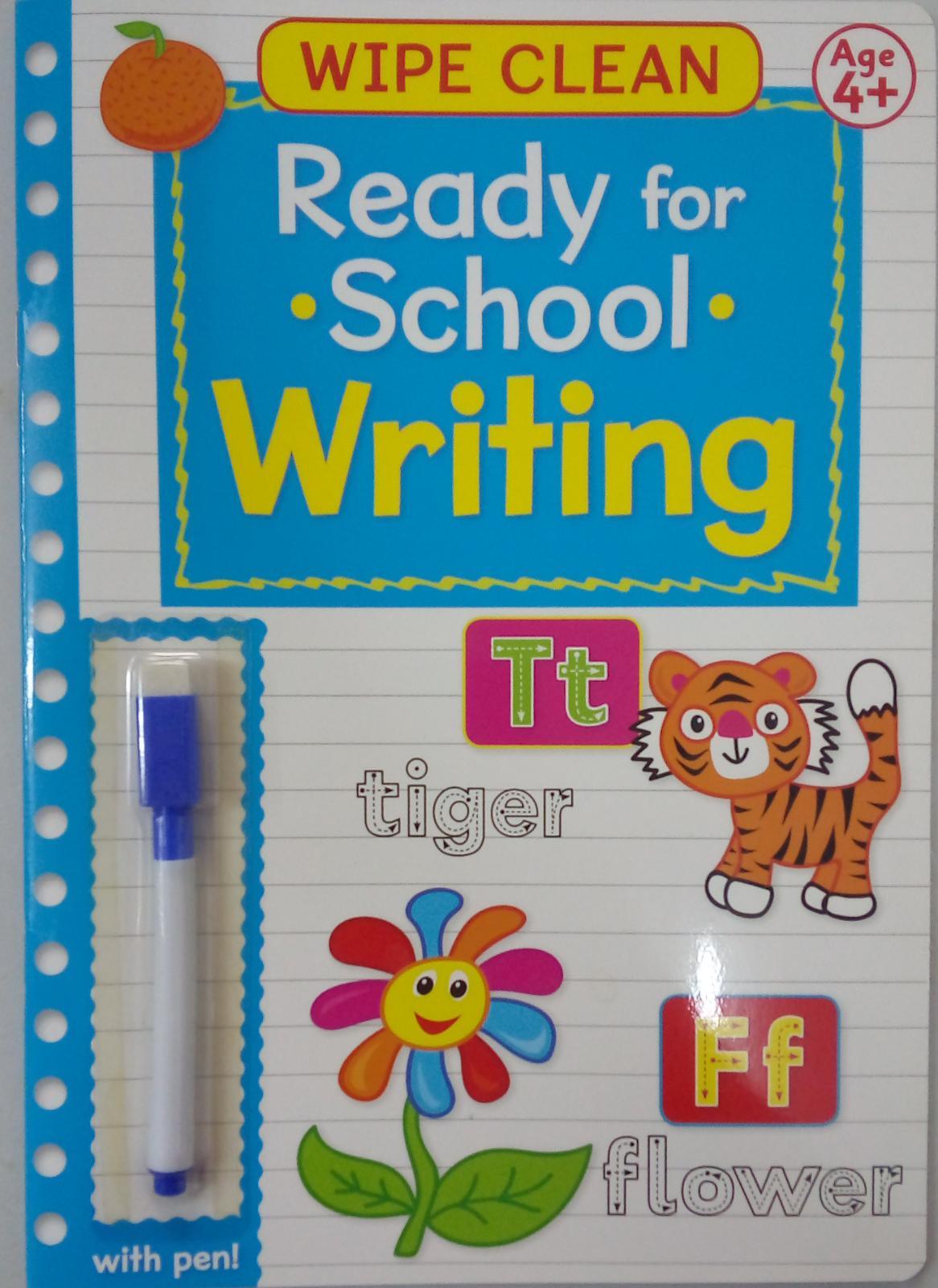 Wipe Clean - Ready for School - WRITING Bk2 with pen - Spectrawide Bookstore