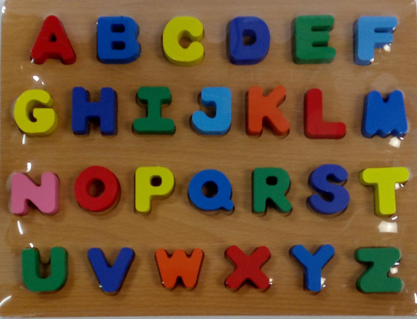 Wooden Board Alphabet - Capital Letters - Spectrawide Bookstore