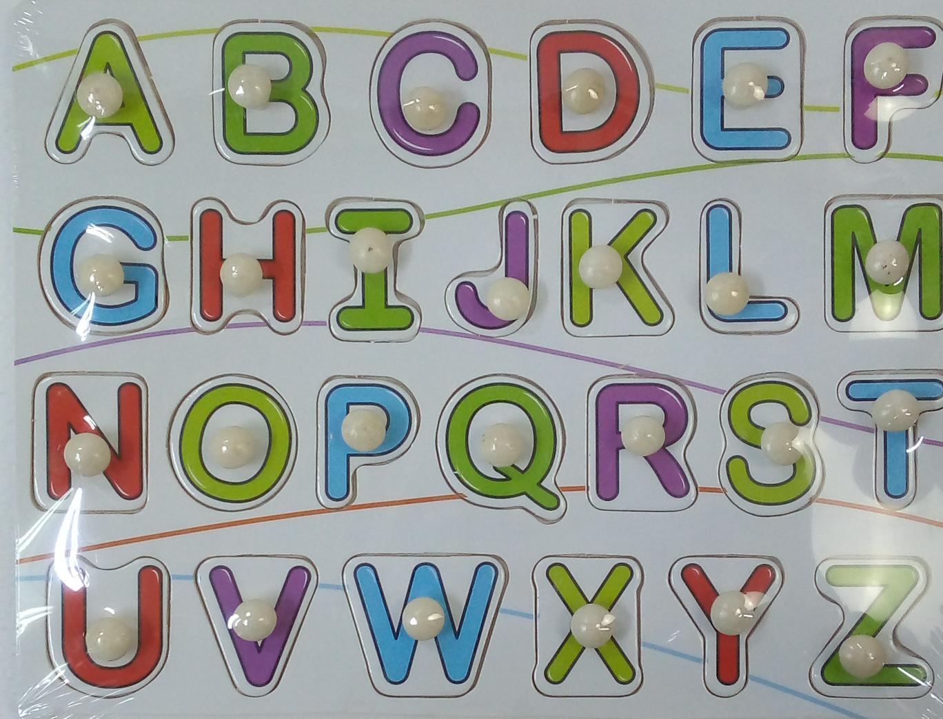 Alphabet ABC Capital Letters Educational Learning Wooden Board - Spectrawide Bookstore