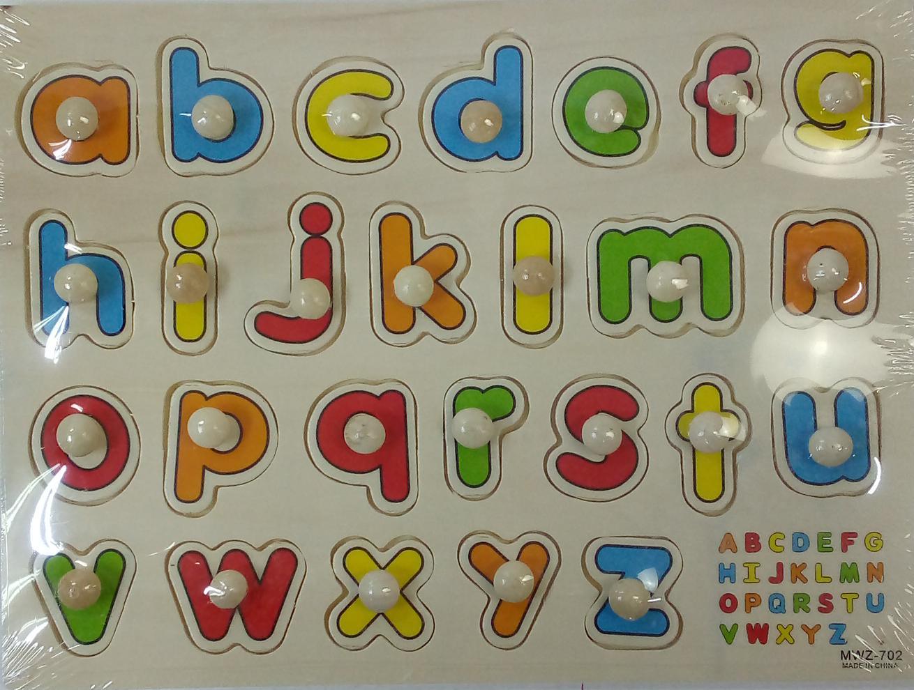 Alphabet ABC Small Letters Educational Learning Wooden Board - Spectrawide Bookstore