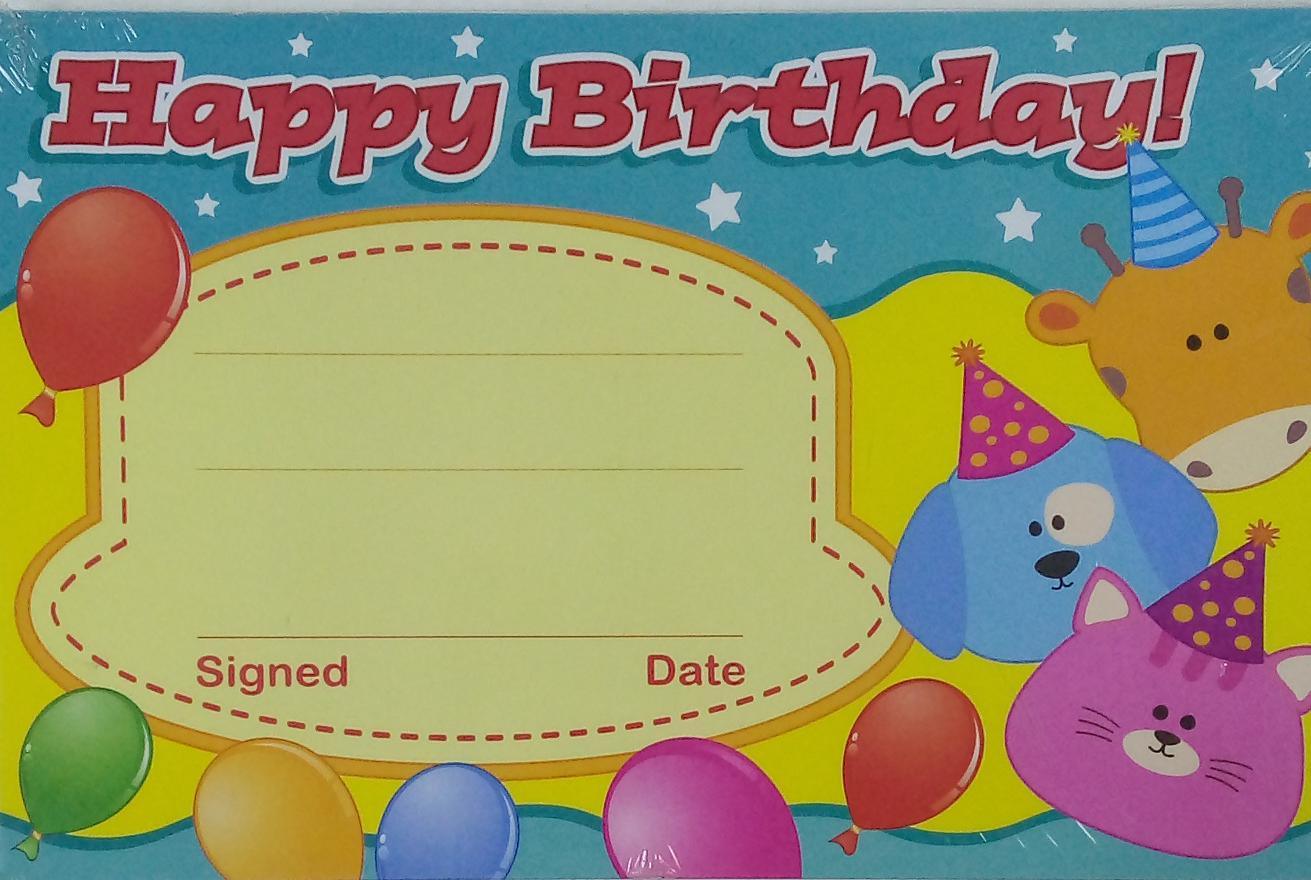 Happy Birthday! Certificate Pad - Spectrawide Bookstore