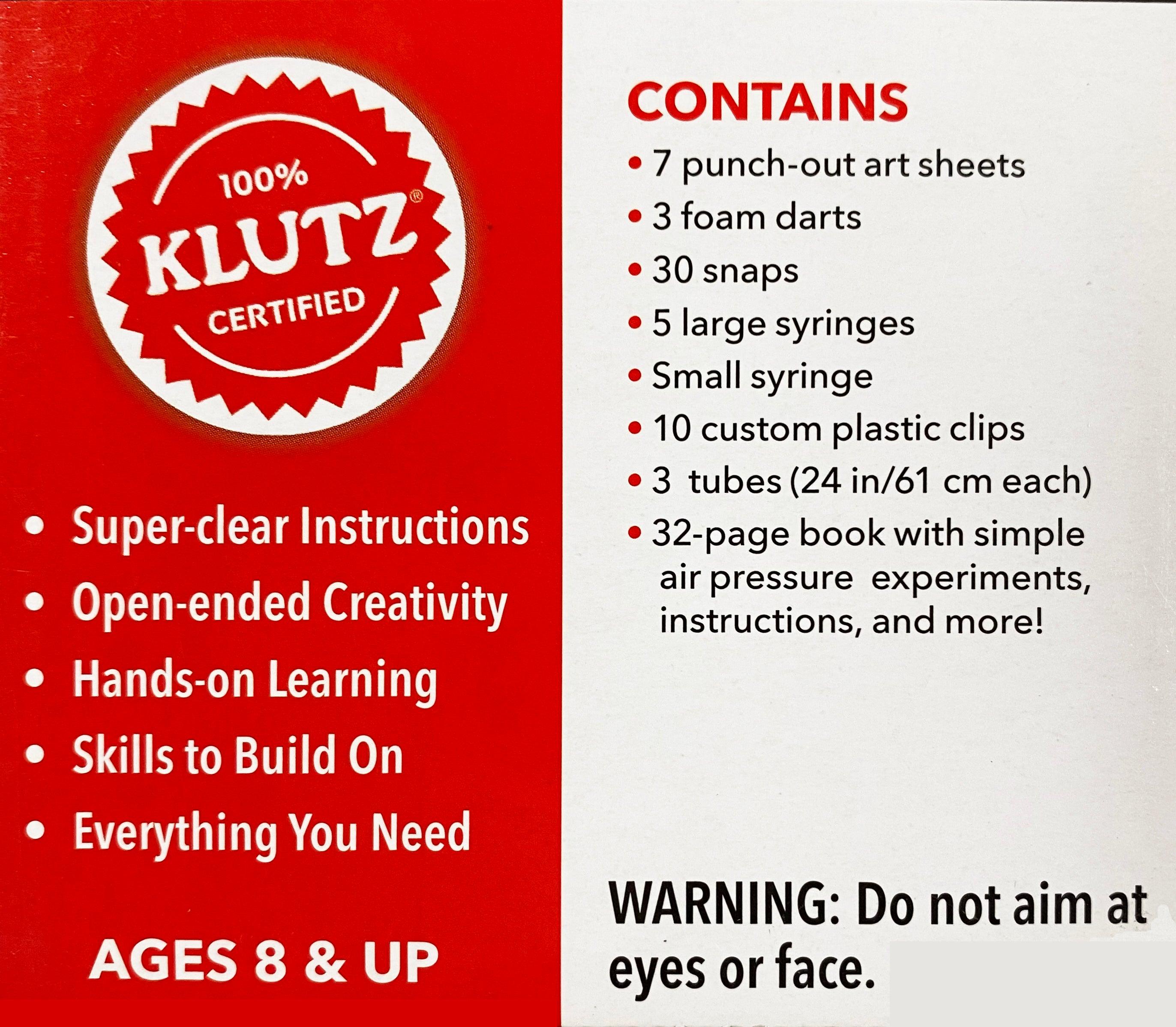 Klutz - AIR BLAST CANNON (Book & Craft Kit) - Spectrawide Bookstore