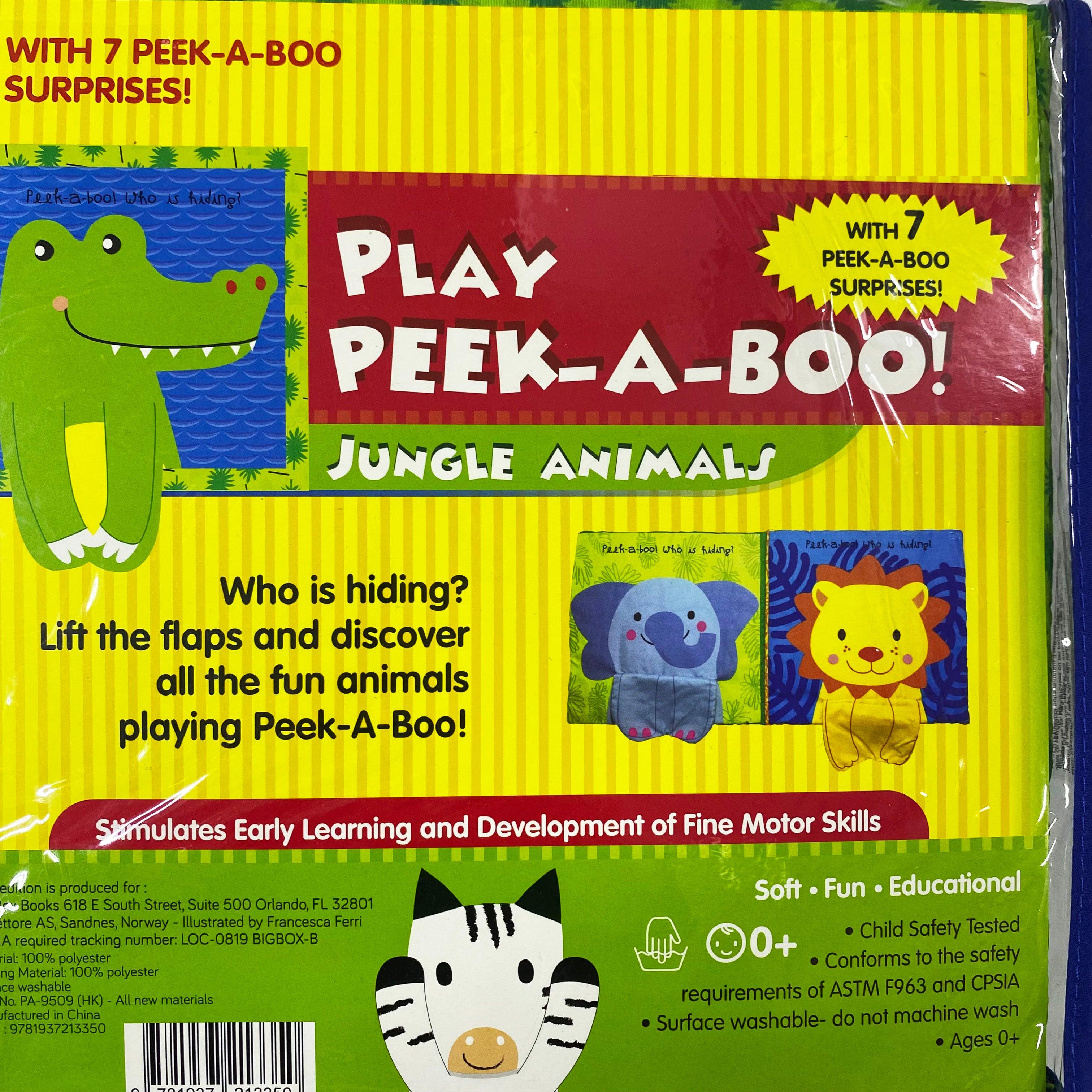 Play Peek-A-Boo! Jungle Animals - Cloth Book - Spectrawide Bookstore