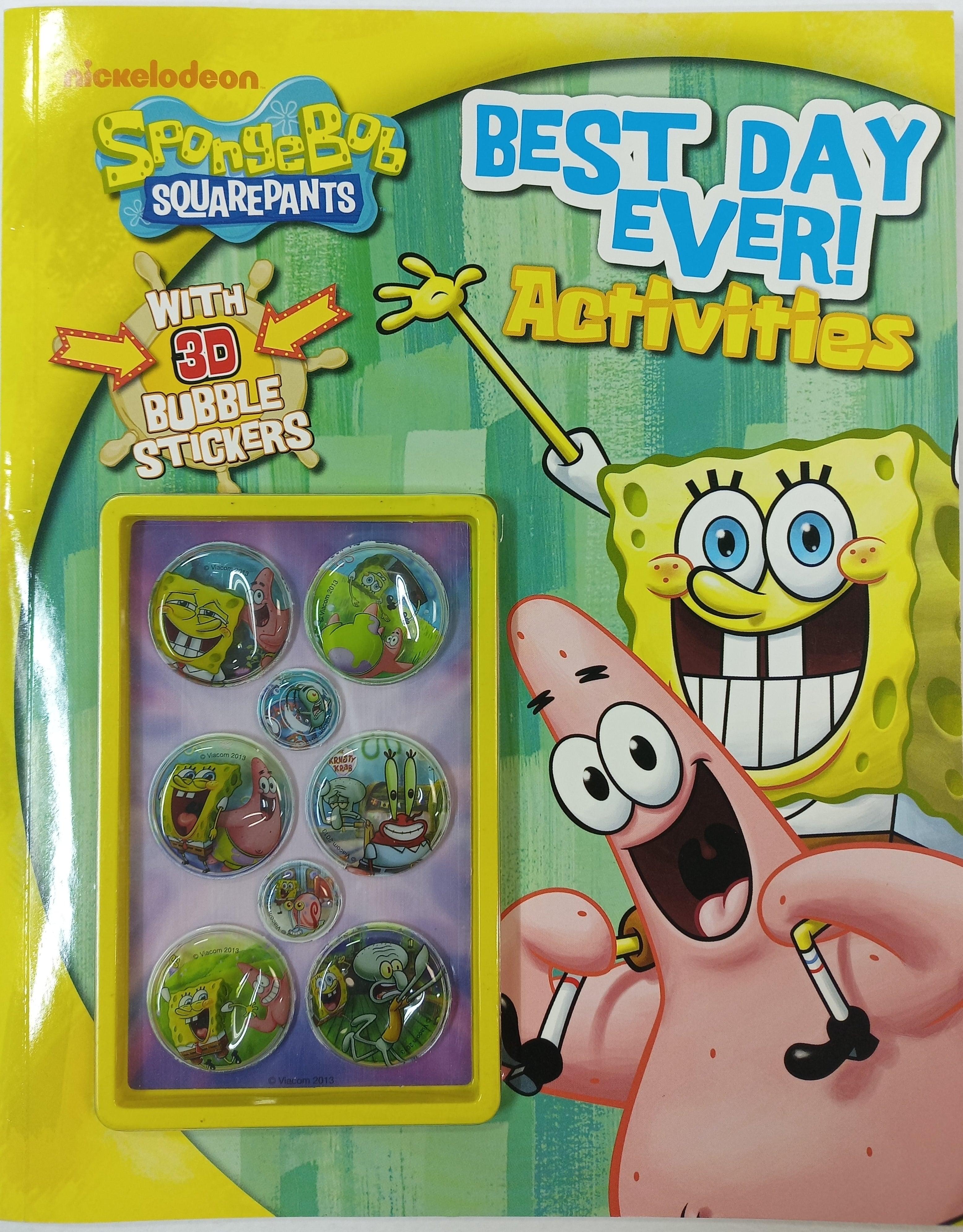 SpongeBob SquarePants Best Day Ever Activities with 3D Bubble Stickers - Spectrawide Bookstore
