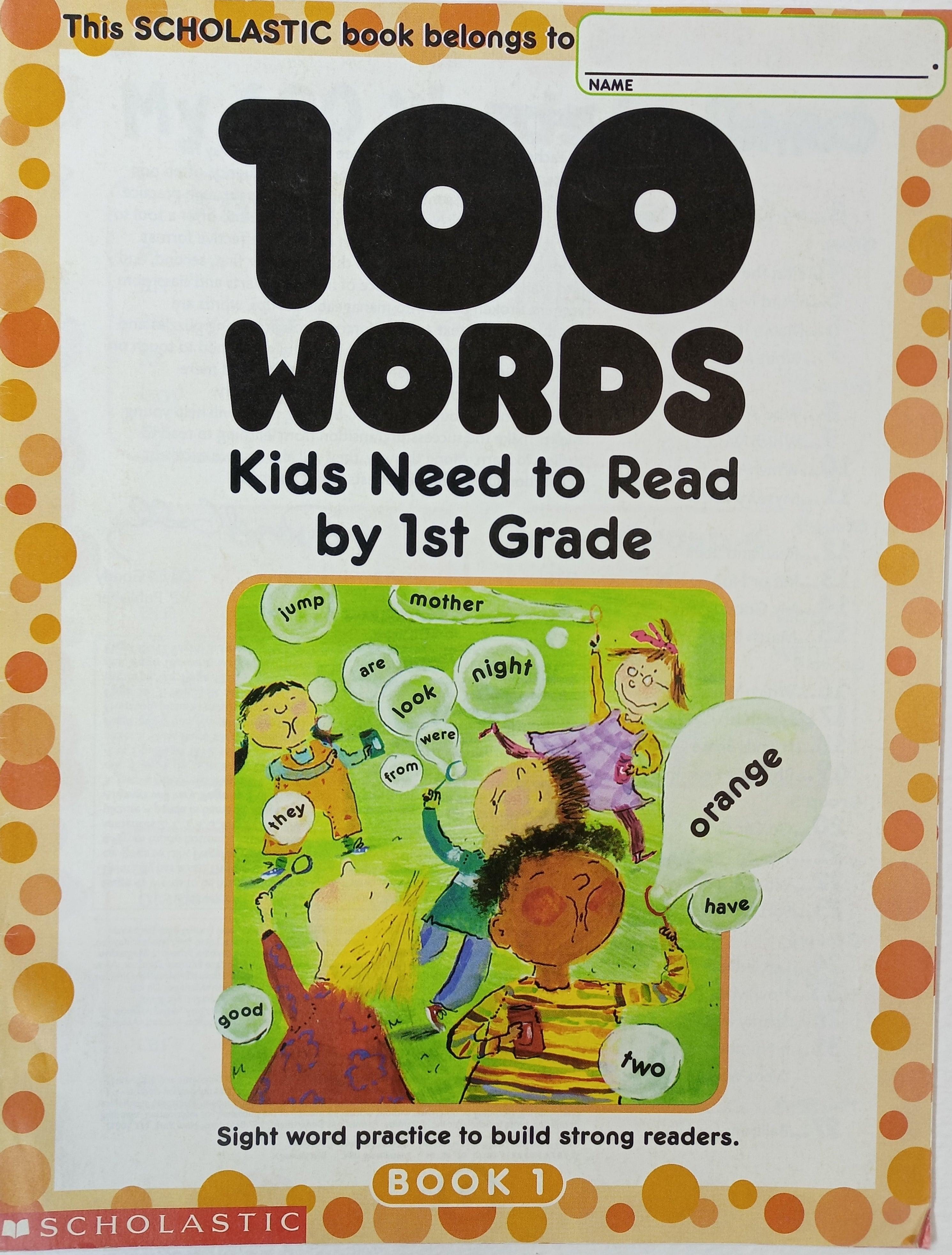 100 Words Kids Need to Read by 1st Grade - Sight Word Practice to Build Strong Readers - Spectrawide Bookstore