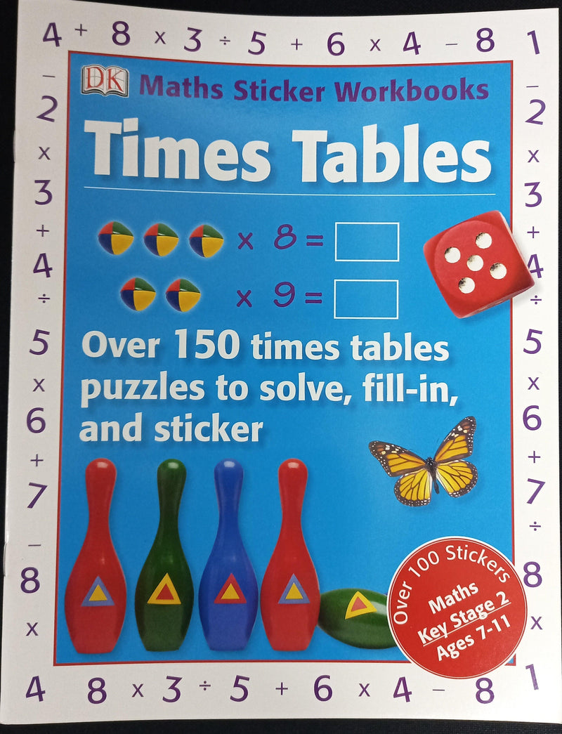 Maths Sticker Workbook - Times Tables