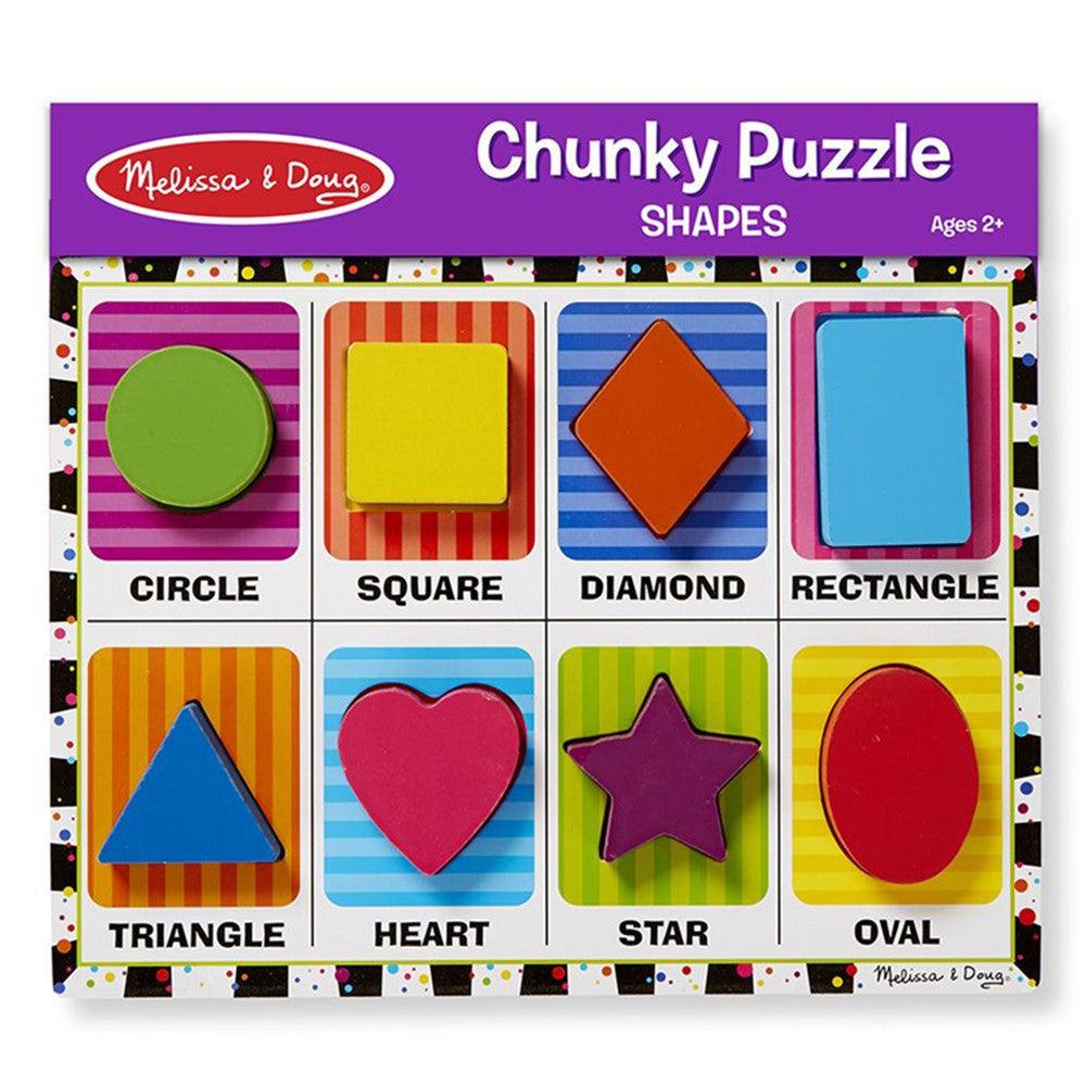 Melissa & Doug Wooden Chunky puzzle - Shapes - Spectrawide Bookstore