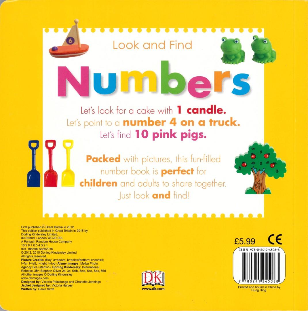 DK - Look & Find - NUMBERS lots of numbers to find & over 100 things to count! - Spectrawide Bookstore