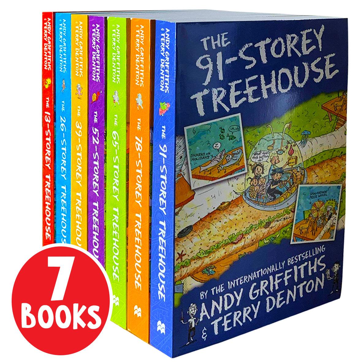 Andy Griffiths the Treehouse 7 Books Collection(13 Storey, 26 Storey, 39 Storey, 52 Storey, 65 Storey, 78 Storey & 91 Storey Treehouse - Spectrawide Bookstore