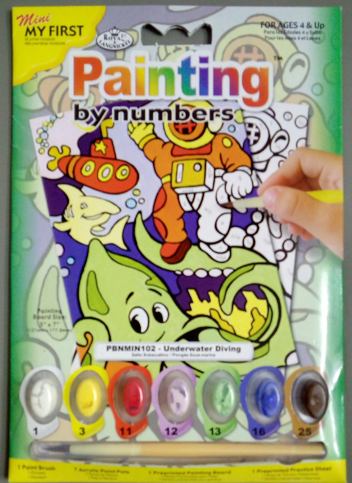 My First - Mini Painting By Numbers - Underwater Diving - Spectrawide Bookstore