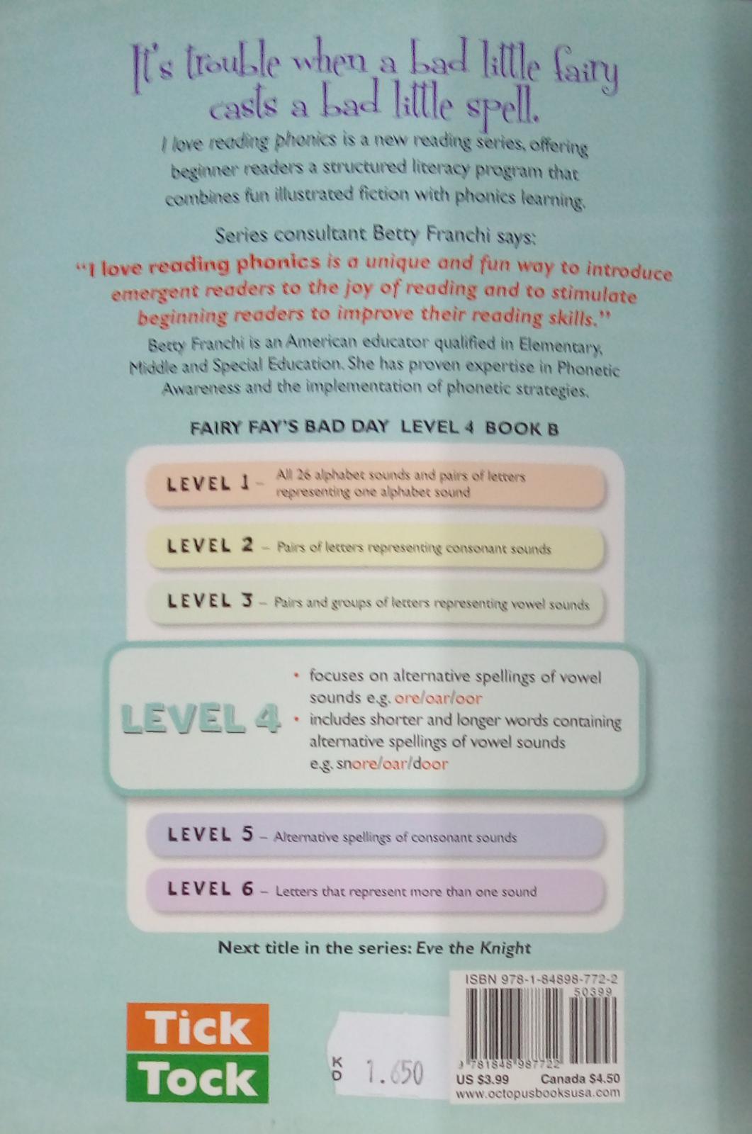 I Love Reading Phonics - Fairy Fay's Bad Day - Level 4 - Book B - Spectrawide Bookstore