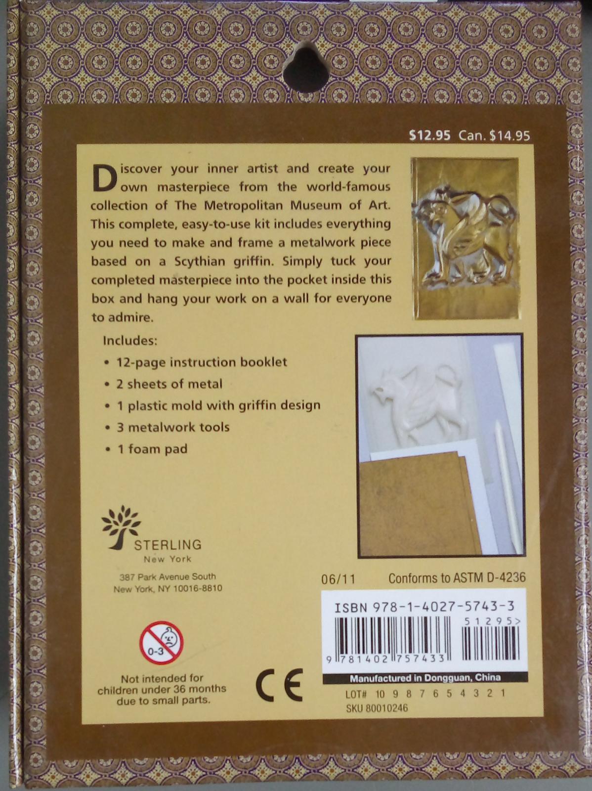 My Masterpiece - Scythian Metalwork Kit - Spectrawide Bookstore