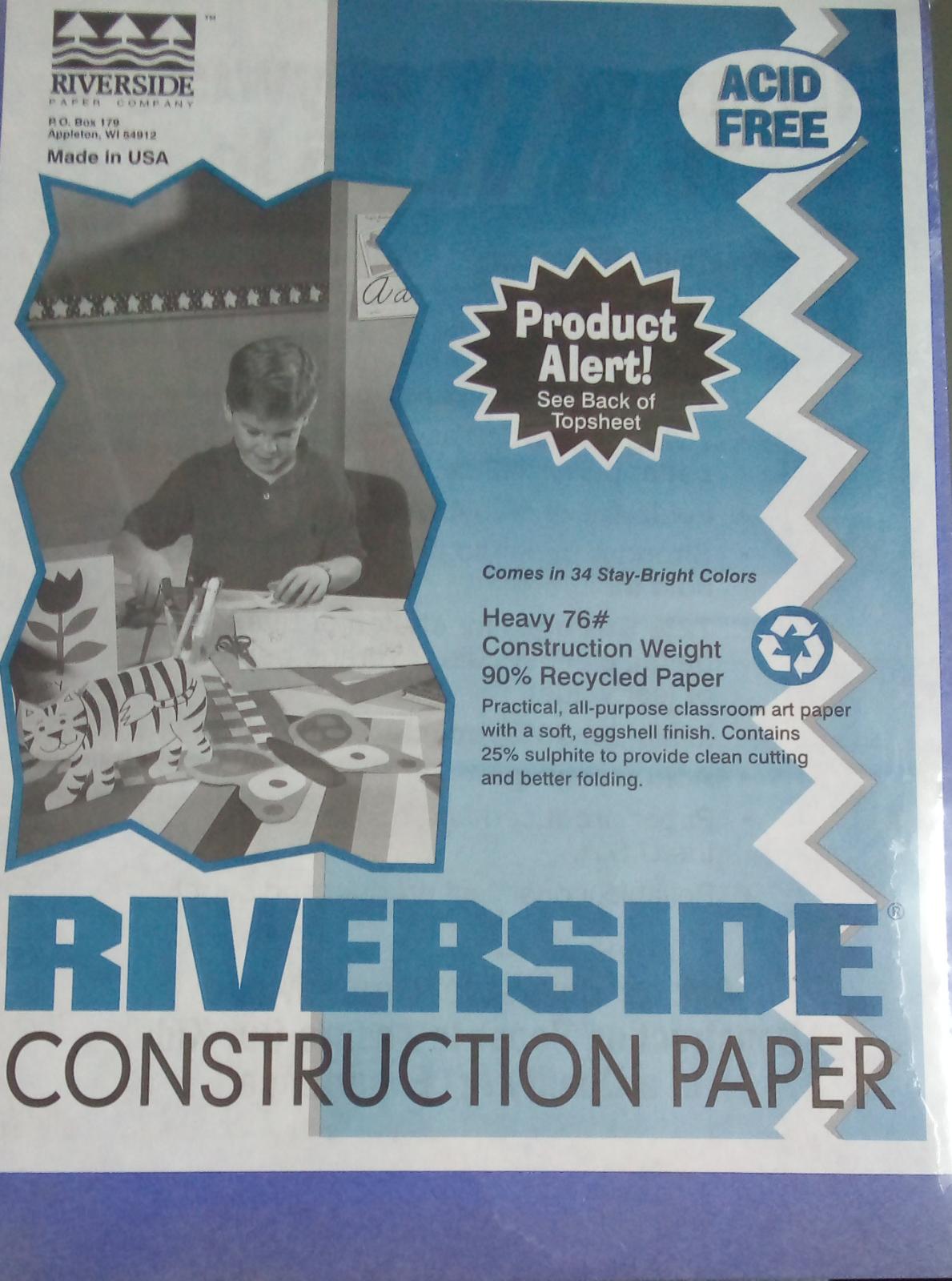 Riverside - Construction Paper - Blue - ريفرسايد - ورق البناء - أزرق