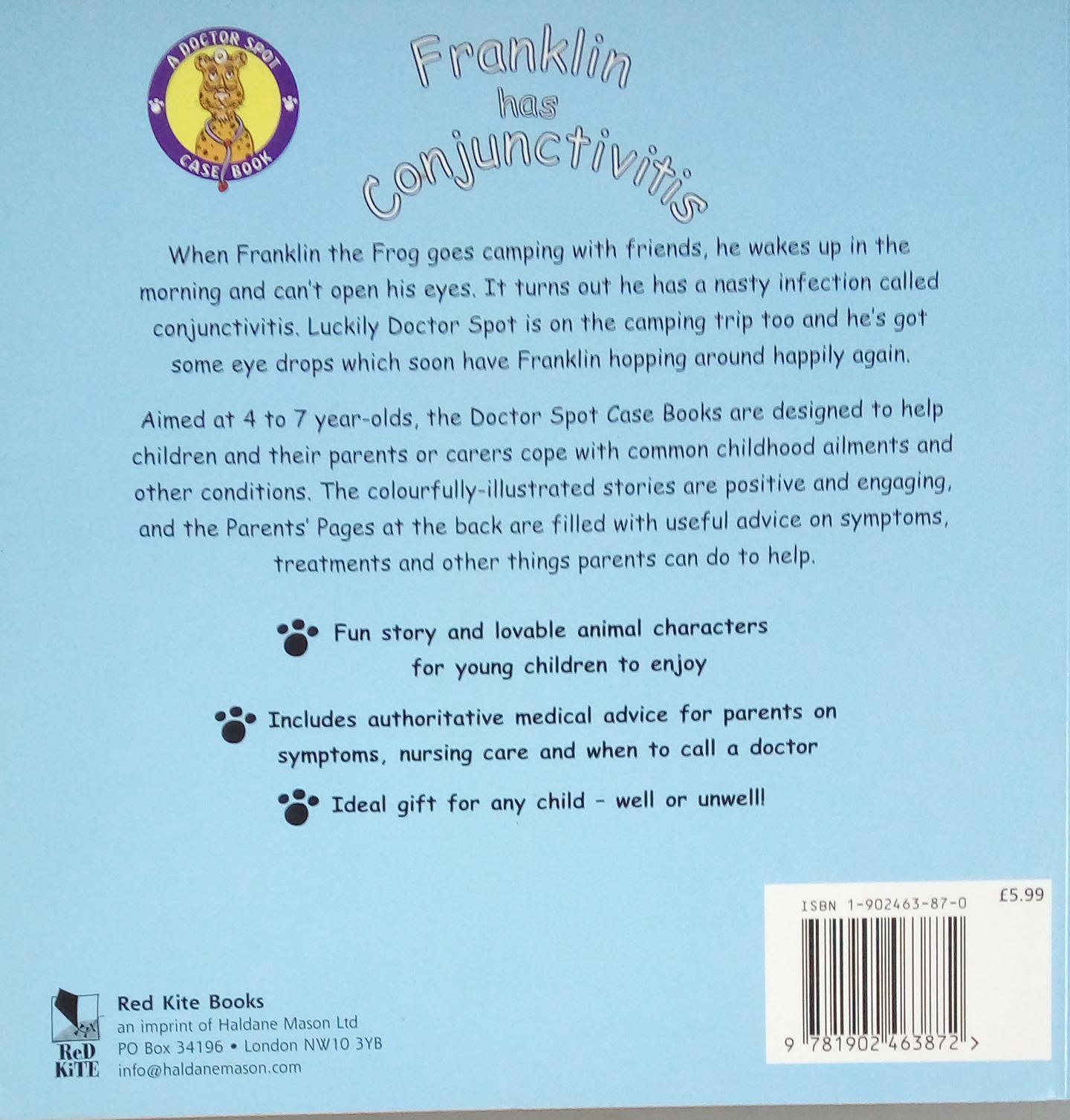 A Doctor Spot Case Book - Franklin Has Conjunctivitis - Spectrawide Bookstore