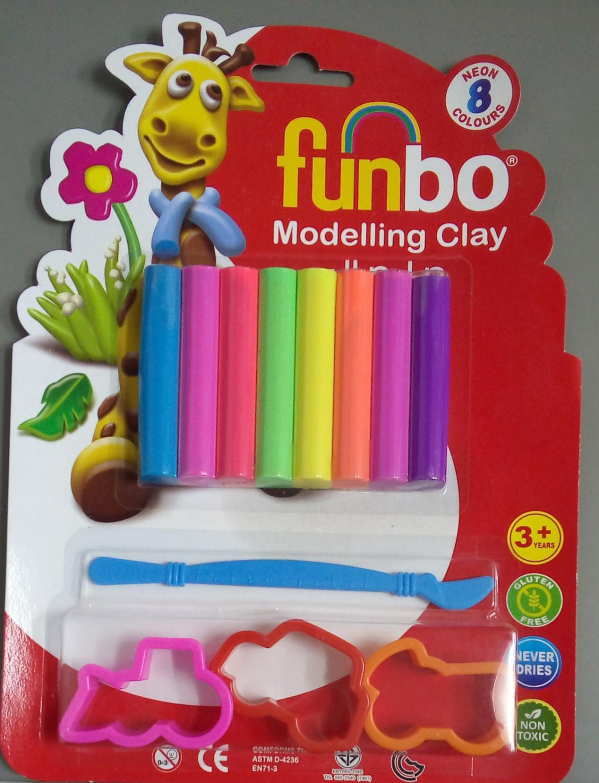 Funbo Alex Funbo - Modelling Clay - 8 Neon Colours