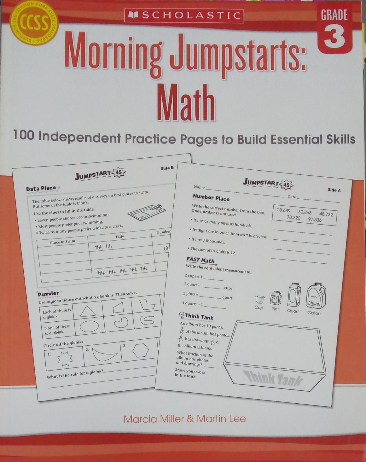 Scholastic - Morning Jumpstarts: Math - Grade 3 - Spectrawide Bookstore