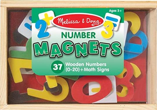 Melissa & Doug 37 Wooden Number Magnets in a Box - Spectrawide Bookstore