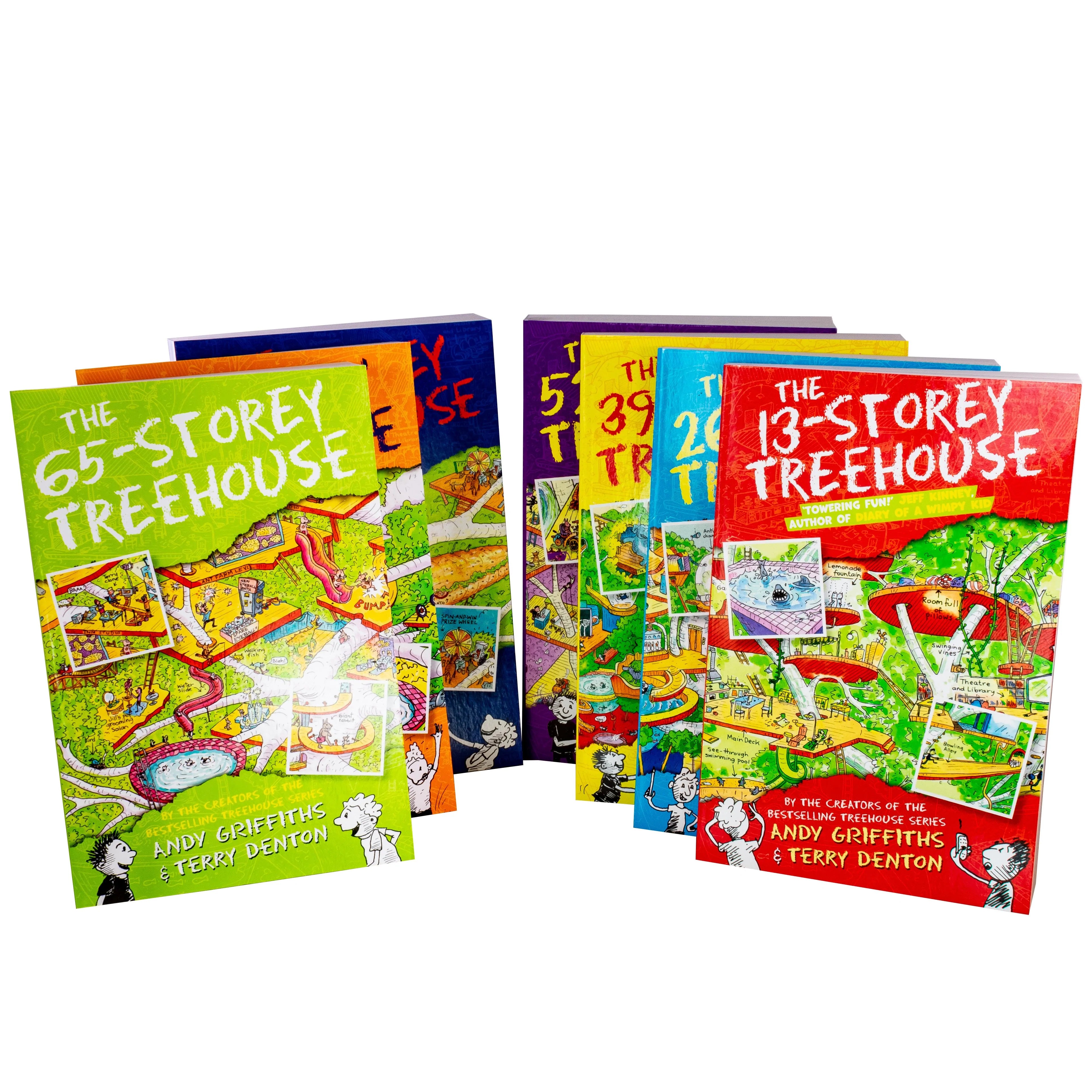 Andy Griffiths the Treehouse 7 Books Collection(13 Storey, 26 Storey, 39 Storey, 52 Storey, 65 Storey, 78 Storey & 91 Storey Treehouse - Spectrawide Bookstore