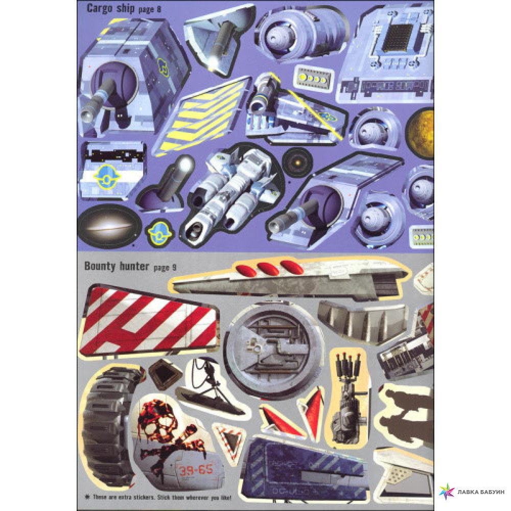 USBORNE - Build Your Own - Spaceships Sticker Book - Spectrawide Bookstore