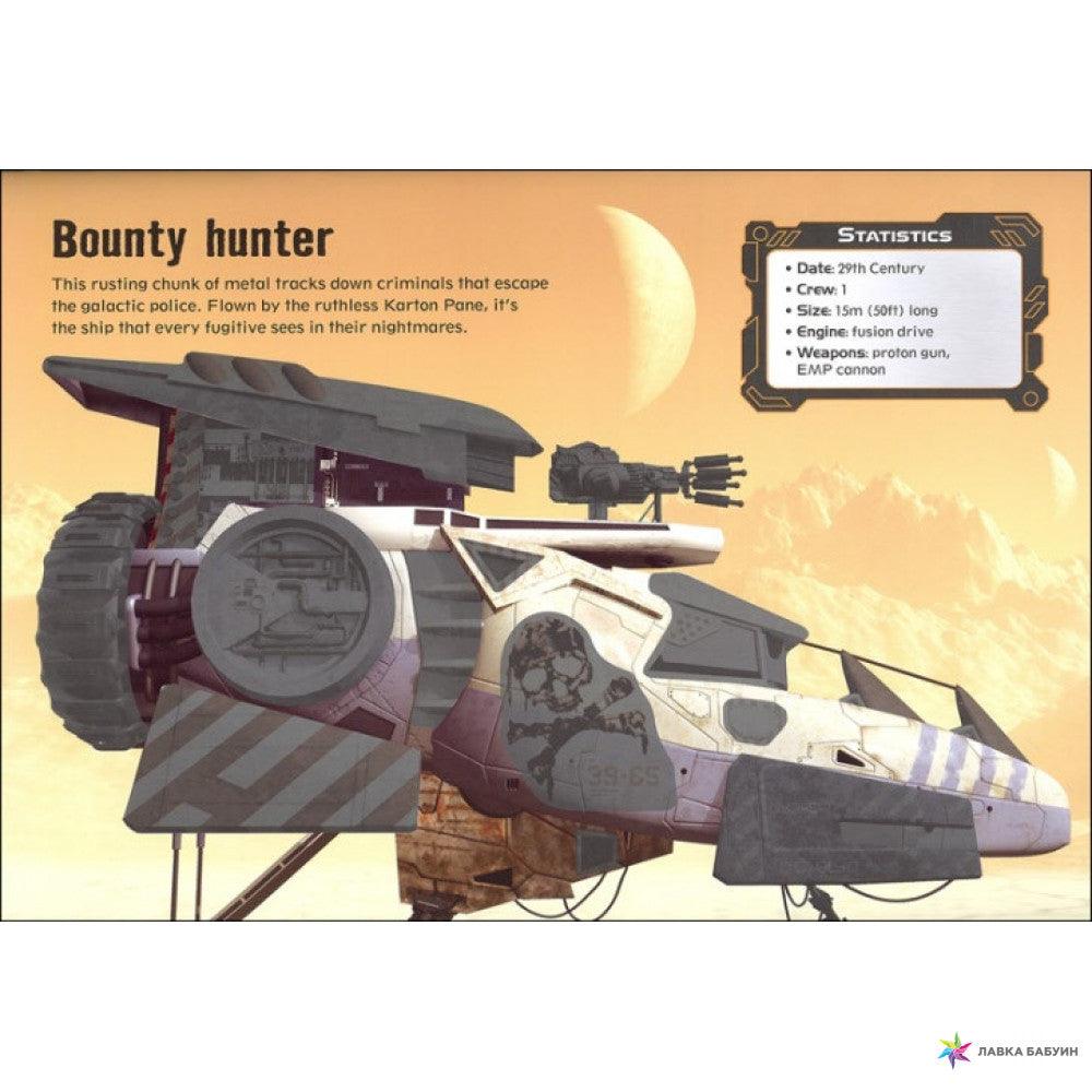 USBORNE - Build Your Own - Spaceships Sticker Book - Spectrawide Bookstore