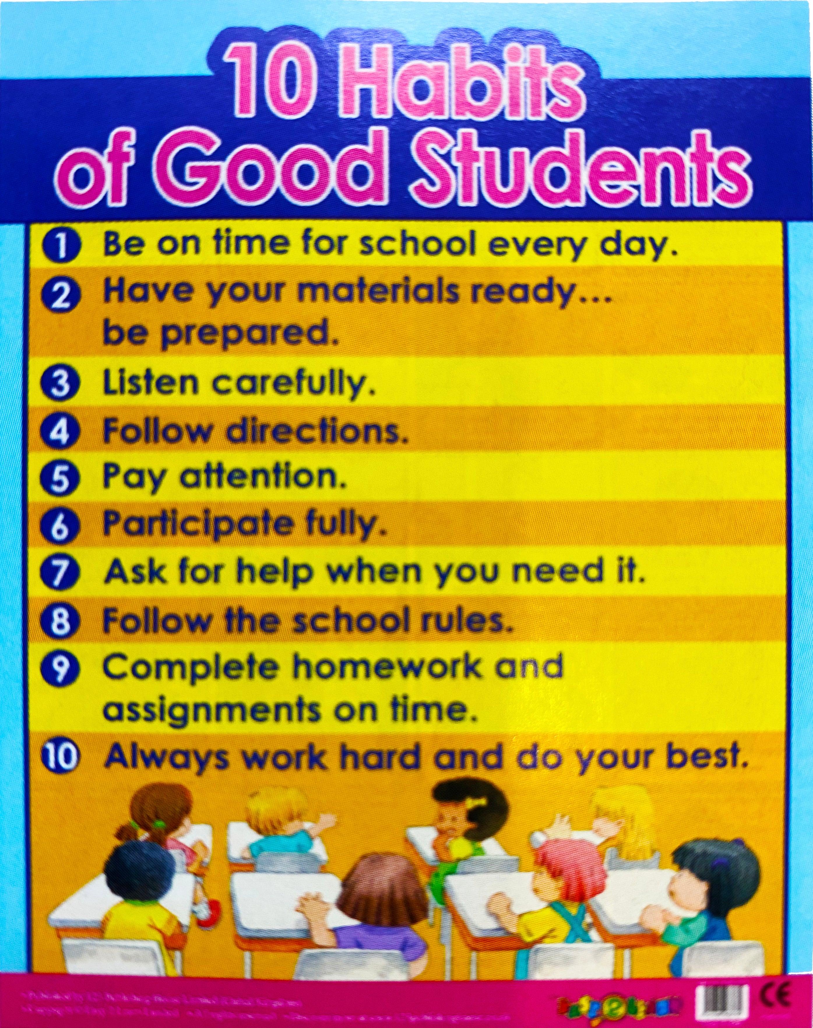 Charts - 10 Habits of Good Students Chart - Spectrawide Bookstore