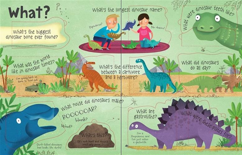 USBORNE - Lift-the-flap Questions and Answers About Dinosaurs - Spectrawide Bookstore