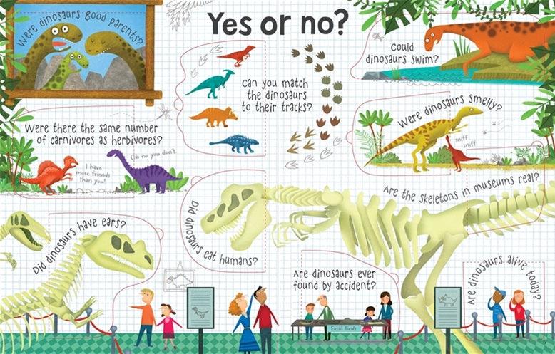 USBORNE - Lift-the-flap Questions and Answers About Dinosaurs - Spectrawide Bookstore