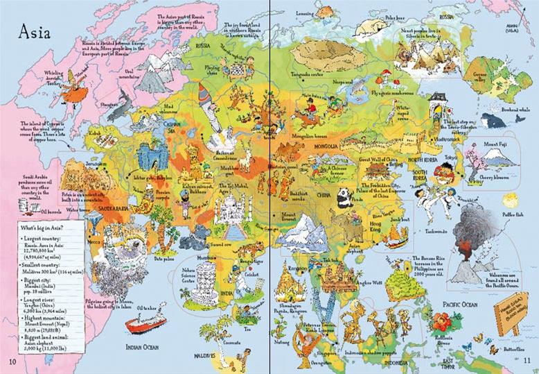 USBORNE - Lift-the-flap Picture Atlas - Spectrawide Bookstore