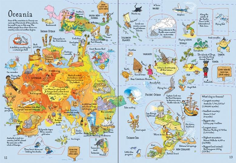 USBORNE - Lift-the-flap Picture Atlas - USBORNE - أطلس صور رفع الرفرف