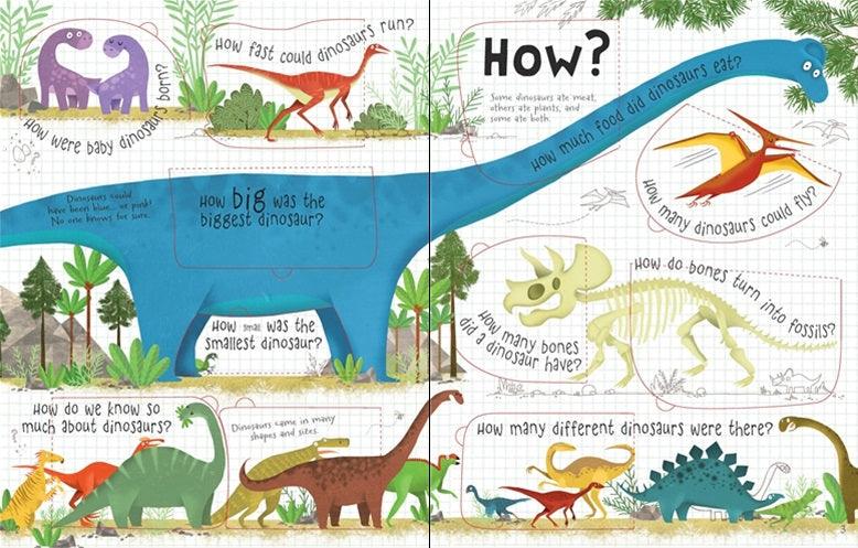 USBORNE - Lift-the-flap Questions and Answers About Dinosaurs - Spectrawide Bookstore