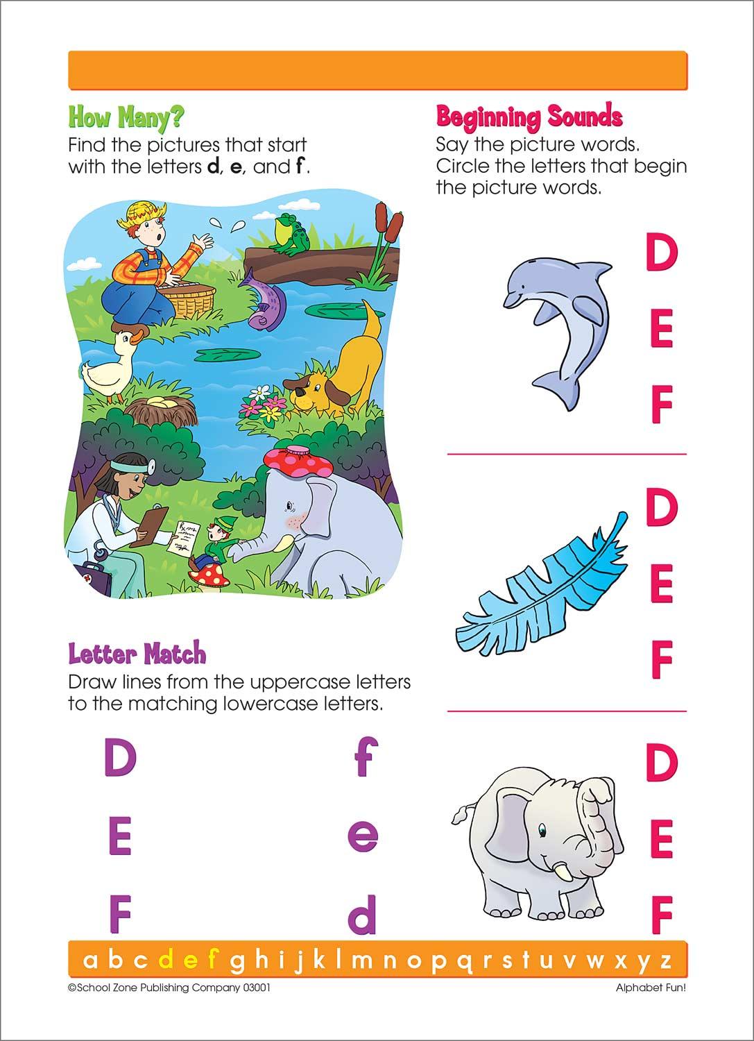 School Zone Alphabet Fun! Write & Reuse Ages 4-6 - Spectrawide Bookstore