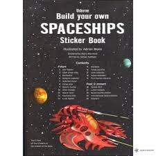 USBORNE - Build Your Own - Spaceships Sticker Book - Spectrawide Bookstore