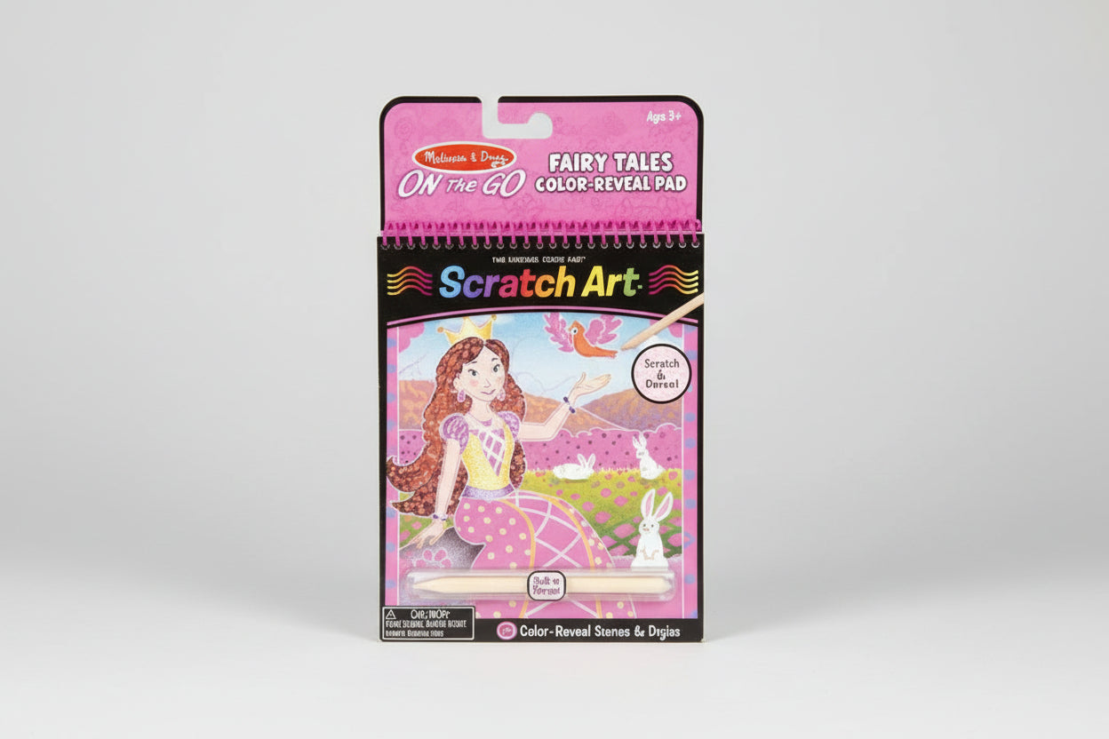 Melissa & Doug On the Go - Fairy Tales Color-Reveal Pad - Scratch Art - Spectrawide Bookstore