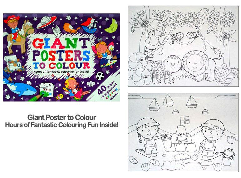 Giant Posters To Colour - Hours of Fantastic Colouring Fun Inside - Spectrawide Bookstore