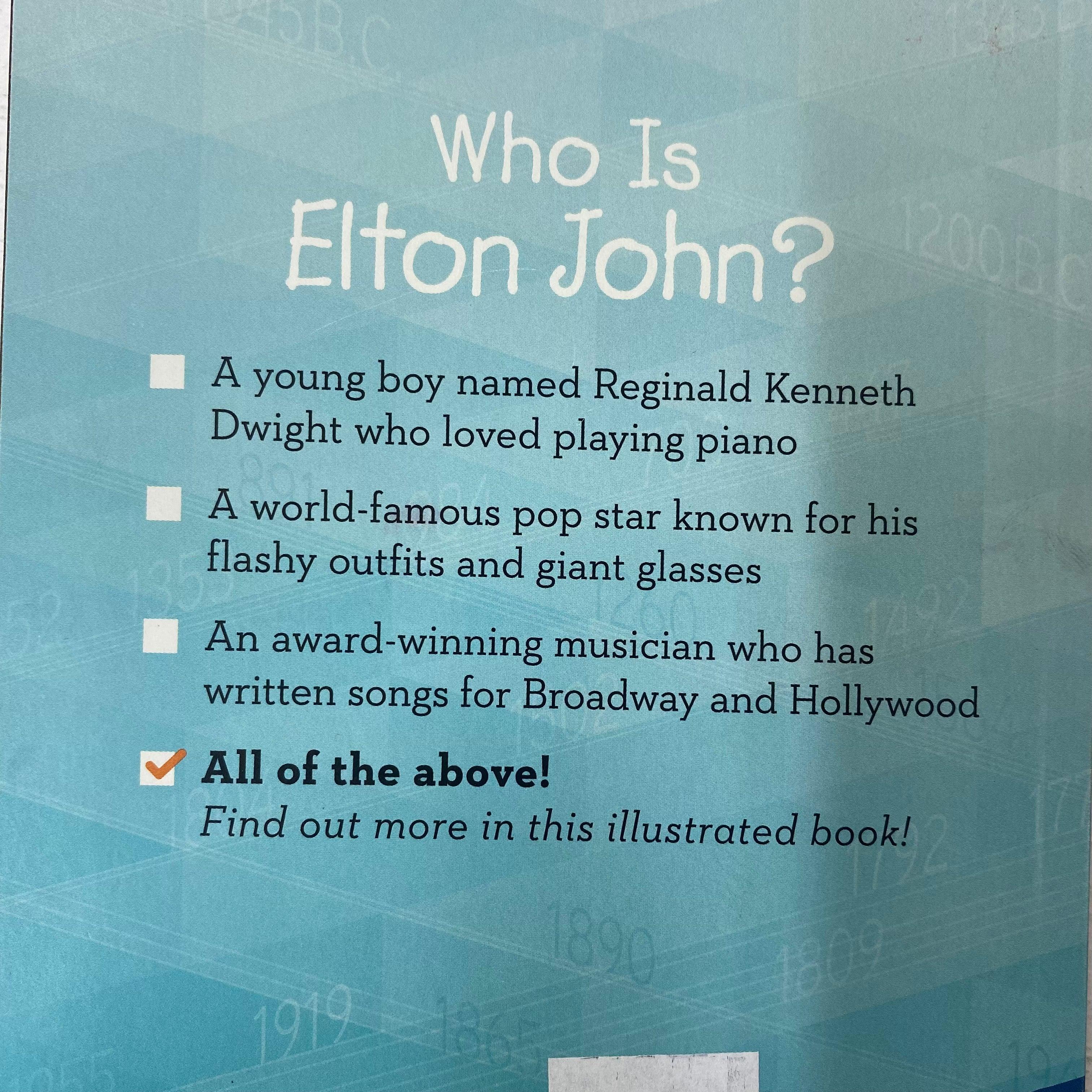 Who Is Elton John? - Spectrawide Bookstore