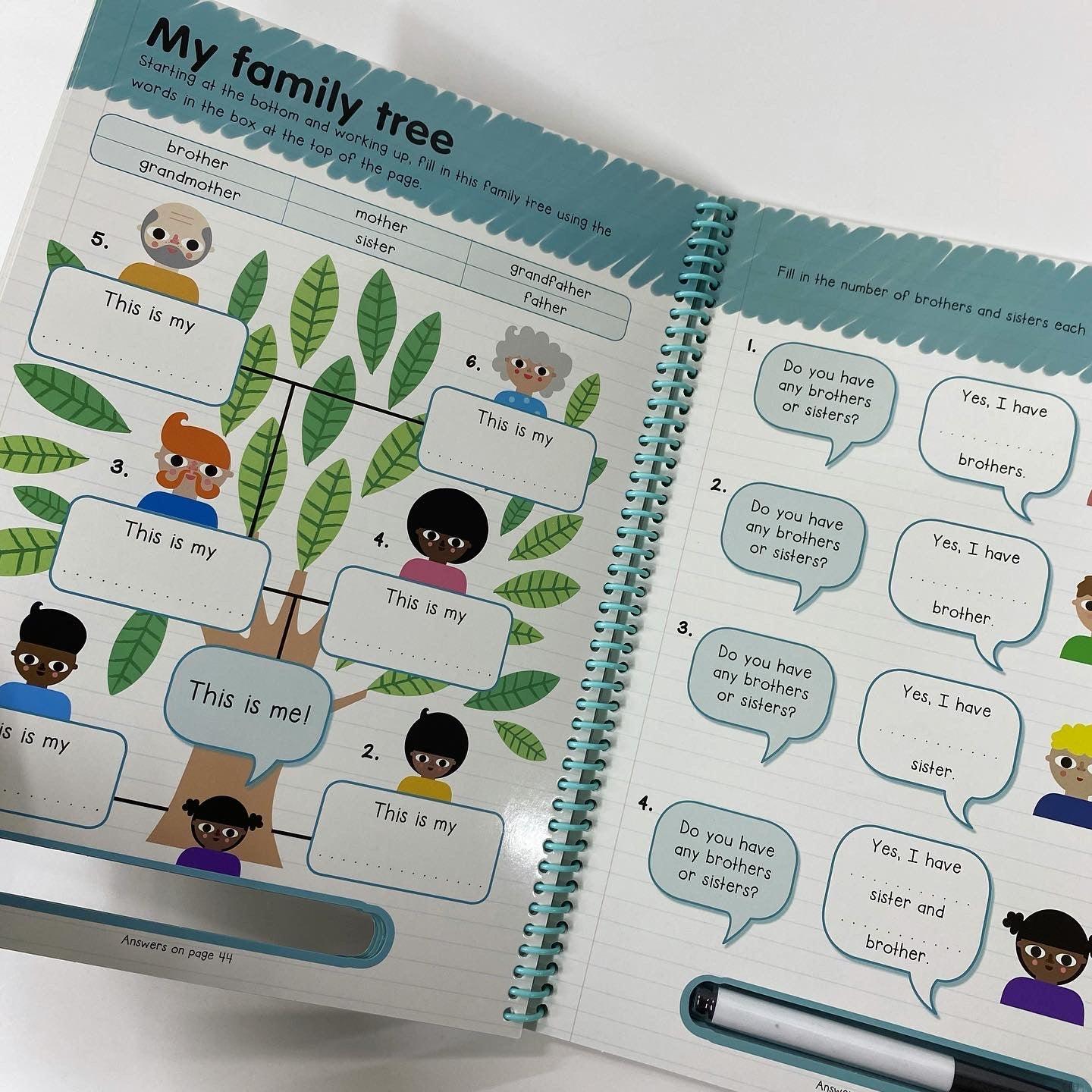 Help with Homework 3+ - Easy English - About Me - Wipe-clean Workbook - Spectrawide Bookstore
