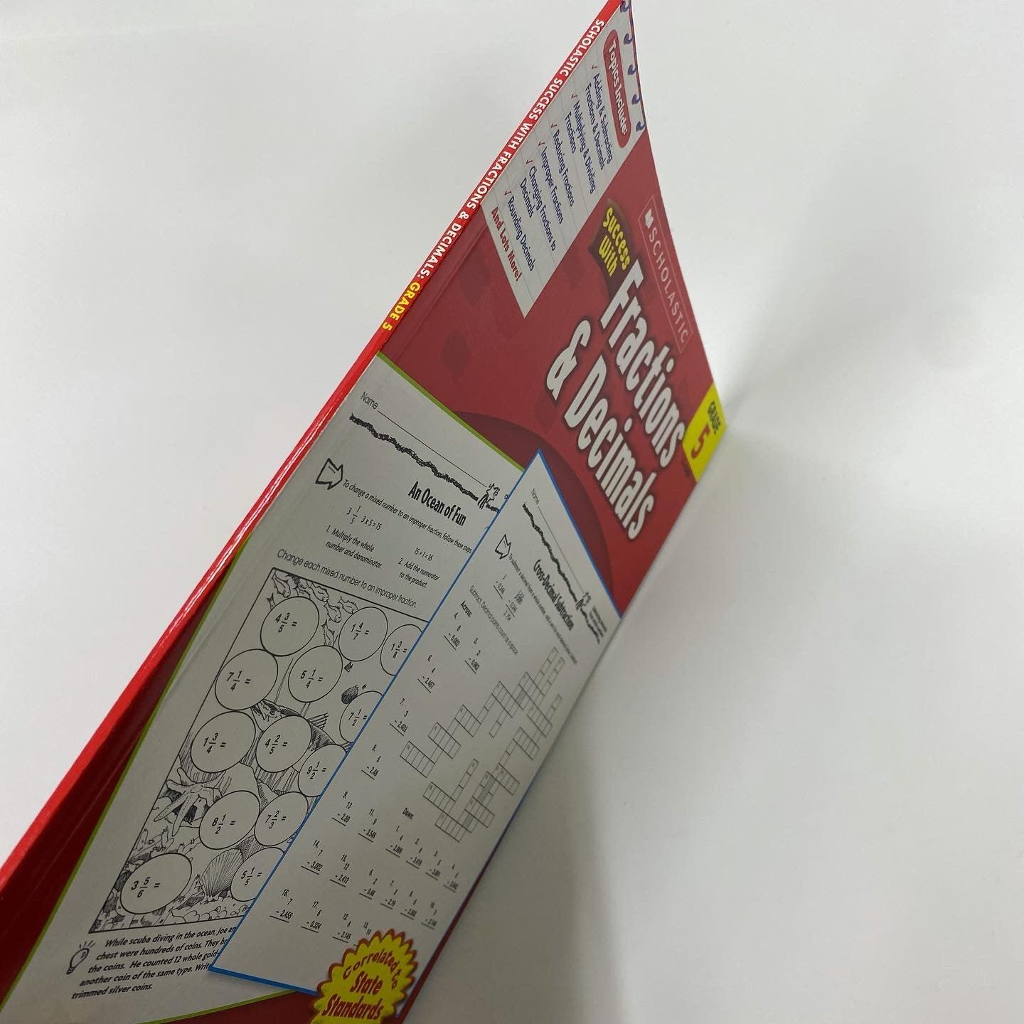 Scholastic Success With Fractions & Decimals Grade 5 Workbook - Spectrawide Bookstore