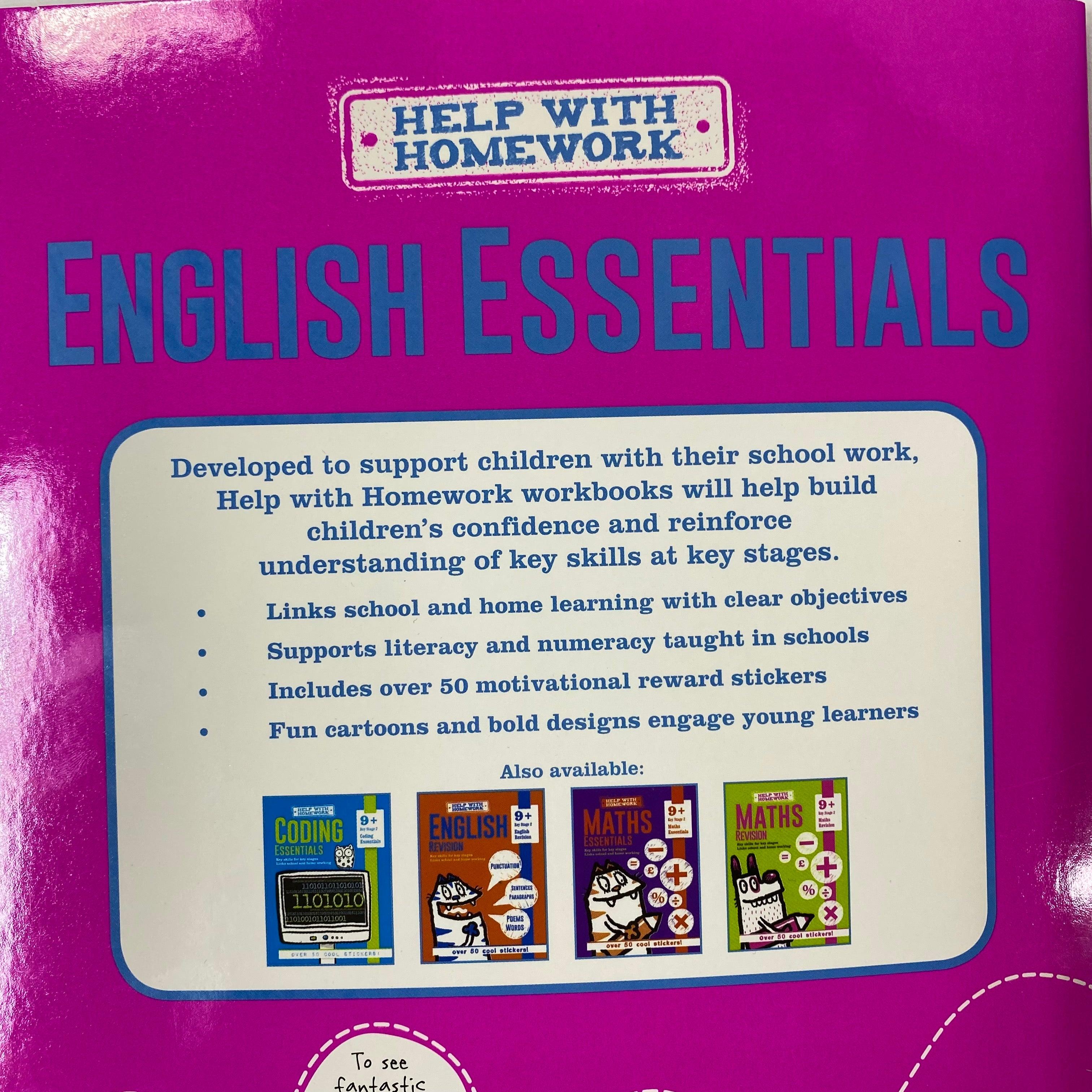 Help with Homework 9+ - English Essentials KS2 - Spectrawide Bookstore