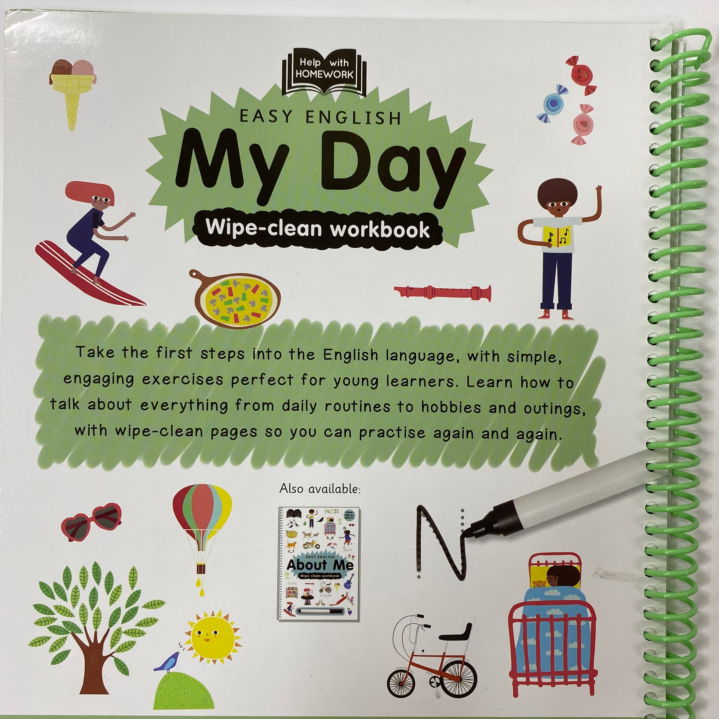 Help with Homework 3+ - Easy English My Day - Wipe-clean Workbook - Spectrawide Bookstore