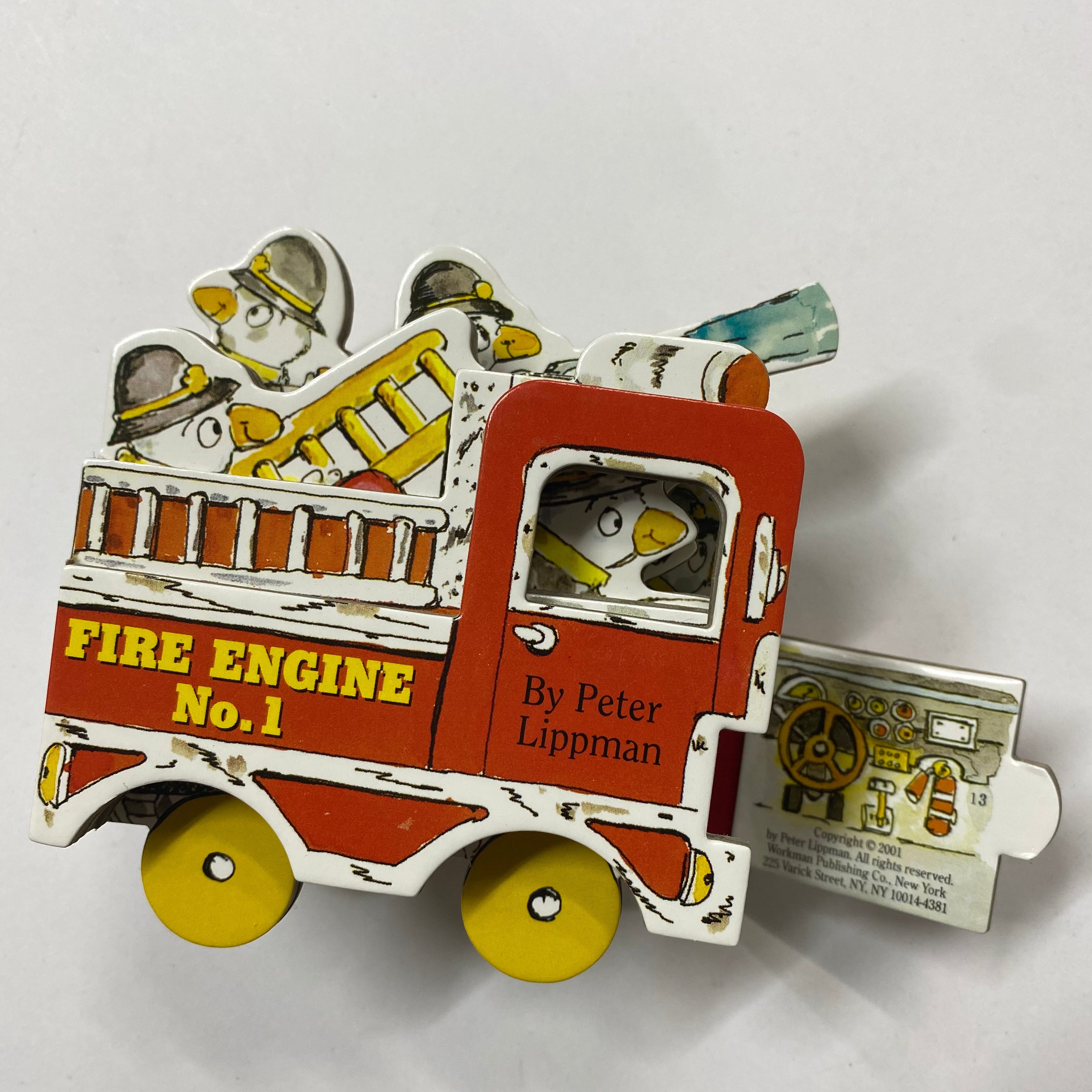 Mini Wheels Book - Fire Engine No.1 - Spectrawide Bookstore