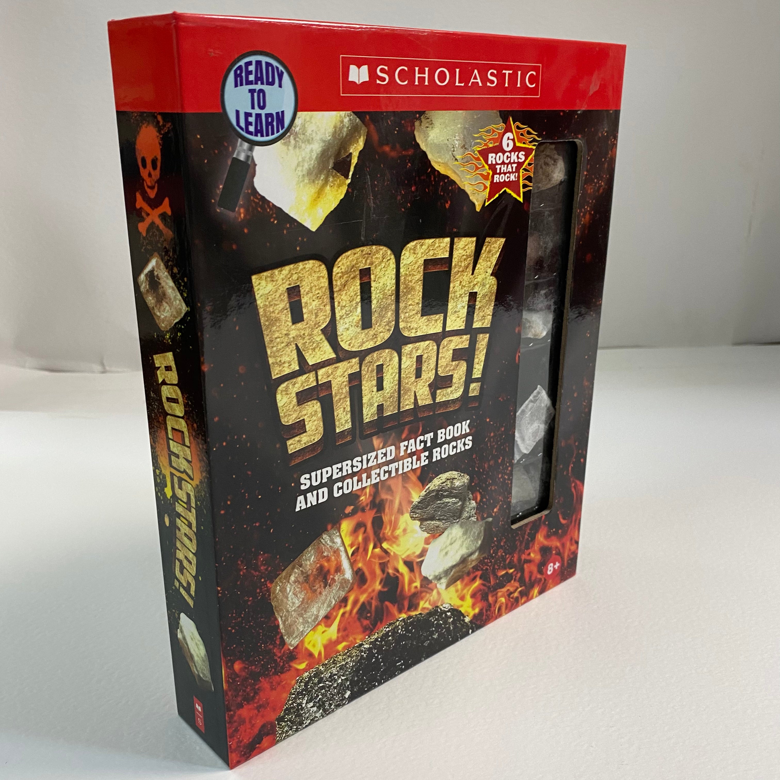 READY TO LEARN - ROCK STARS! - SUPERSIZED FACT BOOK AND COLLECTABLE ROCK - Spectrawide Bookstore