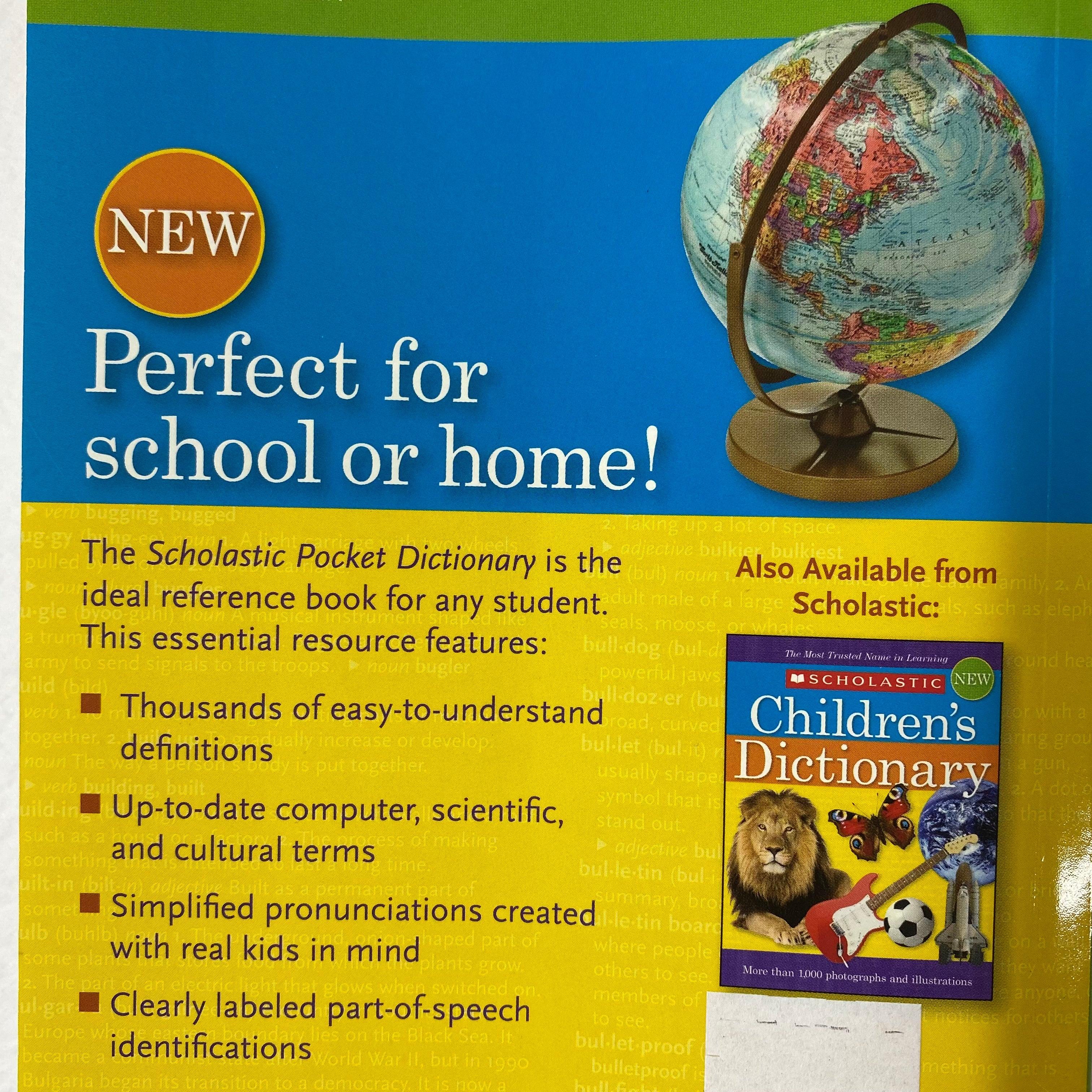 Scholastic Pocket Dictionary - Spectrawide Bookstore