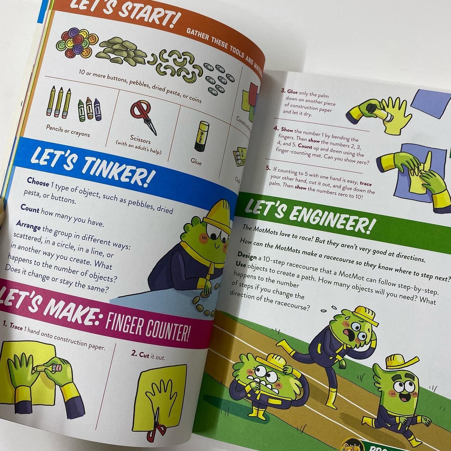 TinkerActive Math Workbook - Kindergarten Ages 5-6 - Spectrawide Bookstore