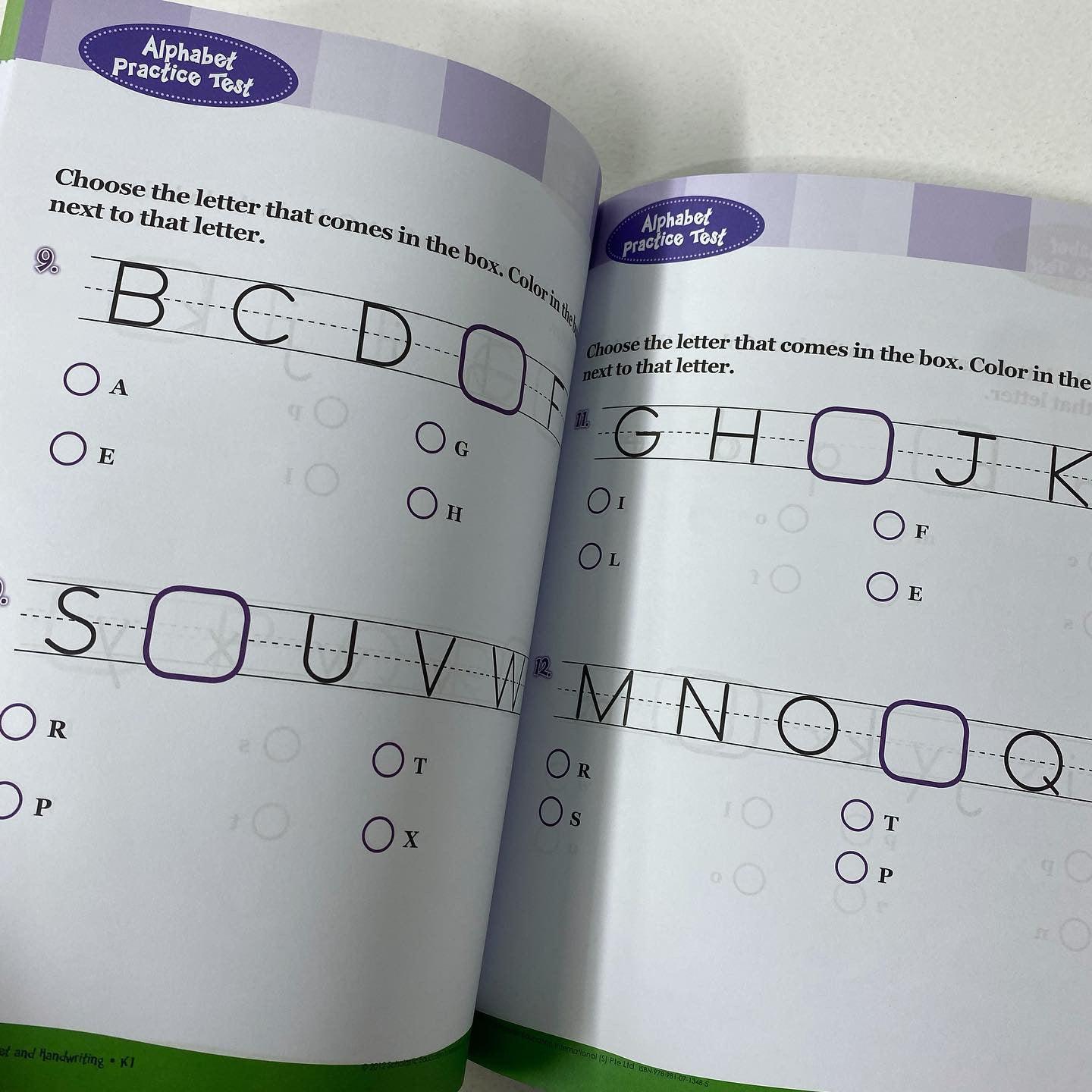 Scholastic Learning Express K1 English Alphabet and Handwriting - Spectrawide Bookstore