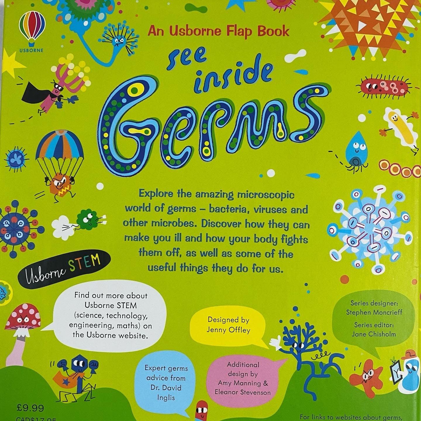 USBORNE - See Inside Germs - STEM Book - Spectrawide Bookstore