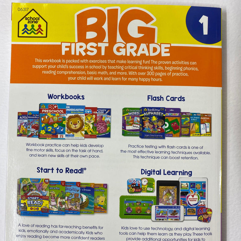 Big Math 1-2 Workbook (Spiral Bound) – School Zone Publishing Company