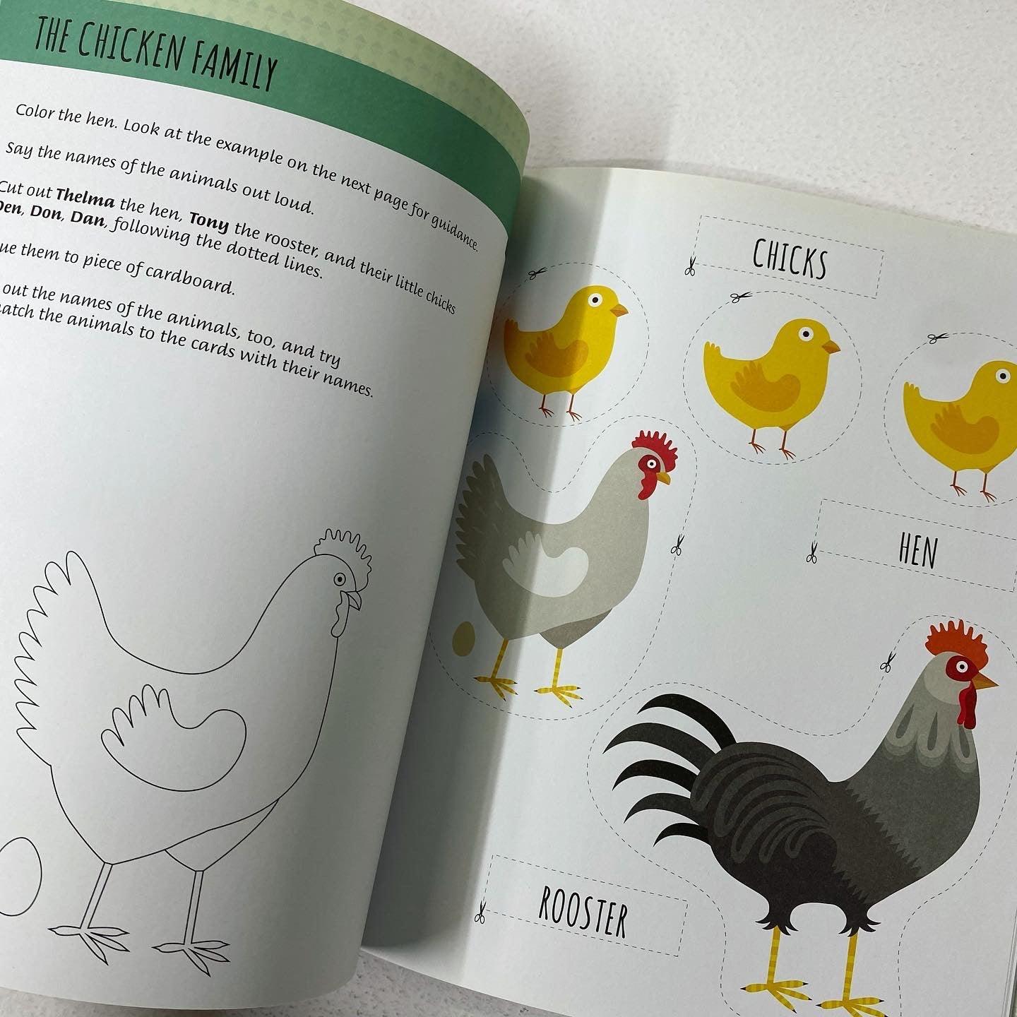 The Montessori Method - Farm A Preschool Activity Book - Spectrawide Bookstore