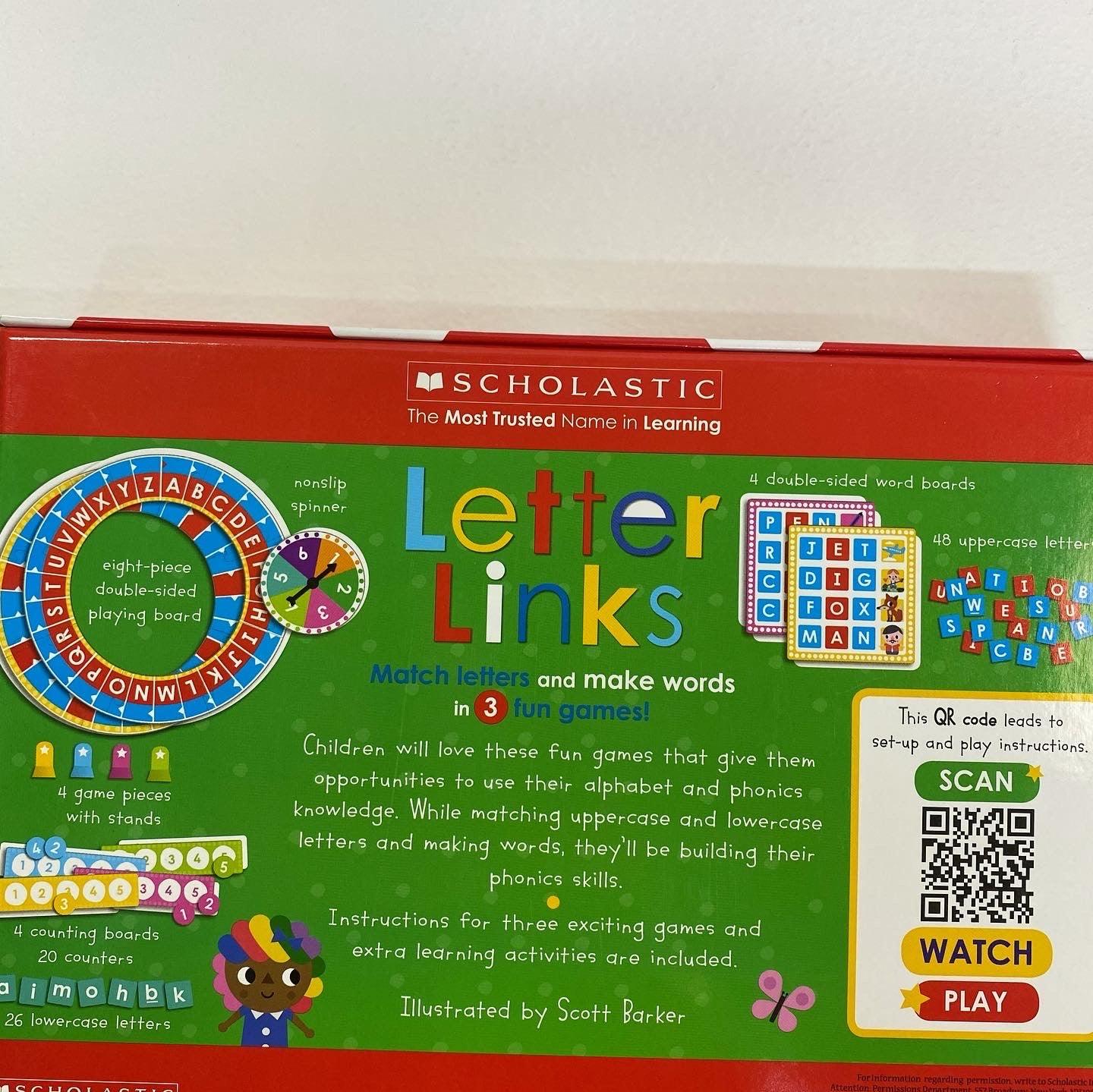 Letter Links - Scholastic Early Learners (Learning Game) - Spectrawide Bookstore