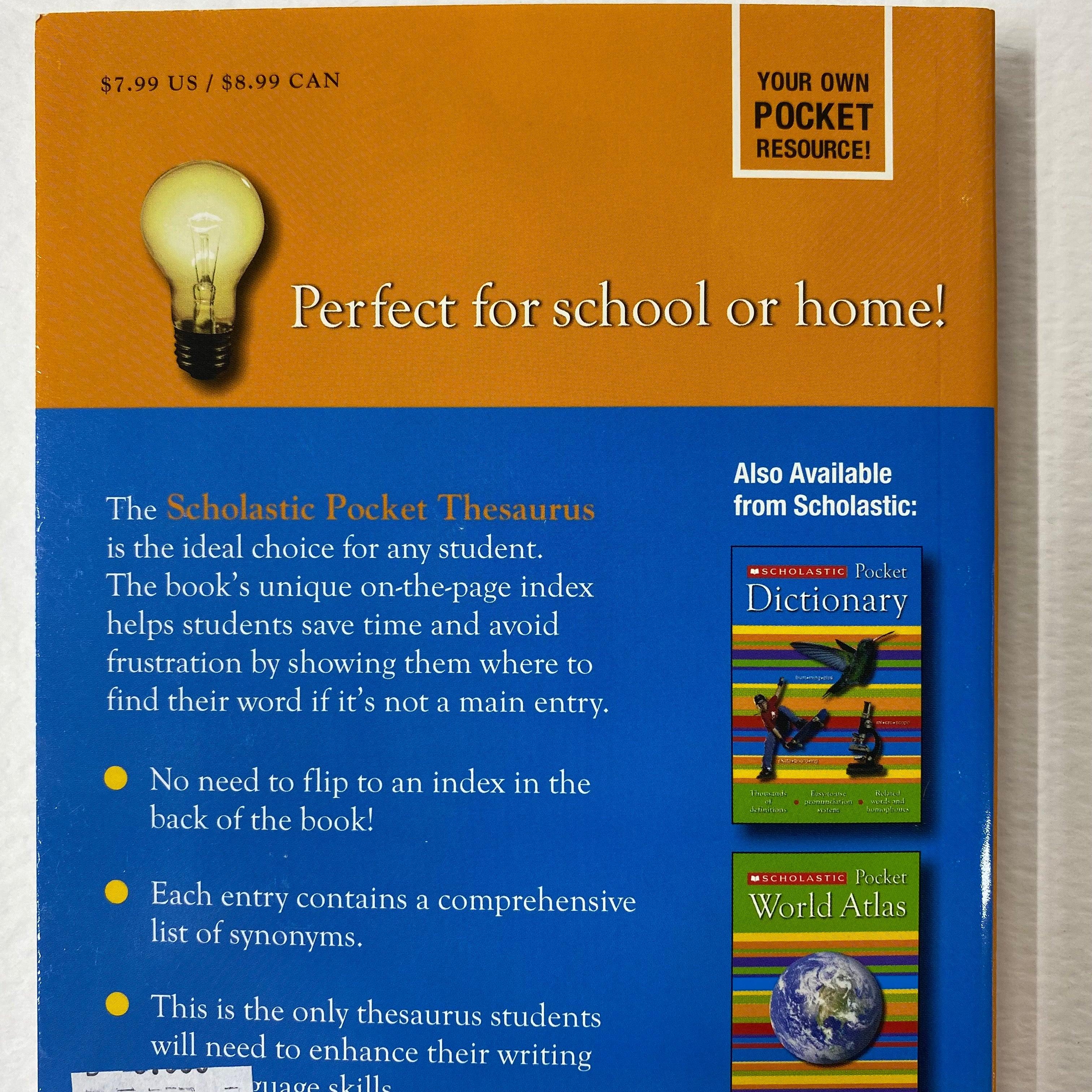 Scholastic Pocket Thesaurus - Spectrawide Bookstore