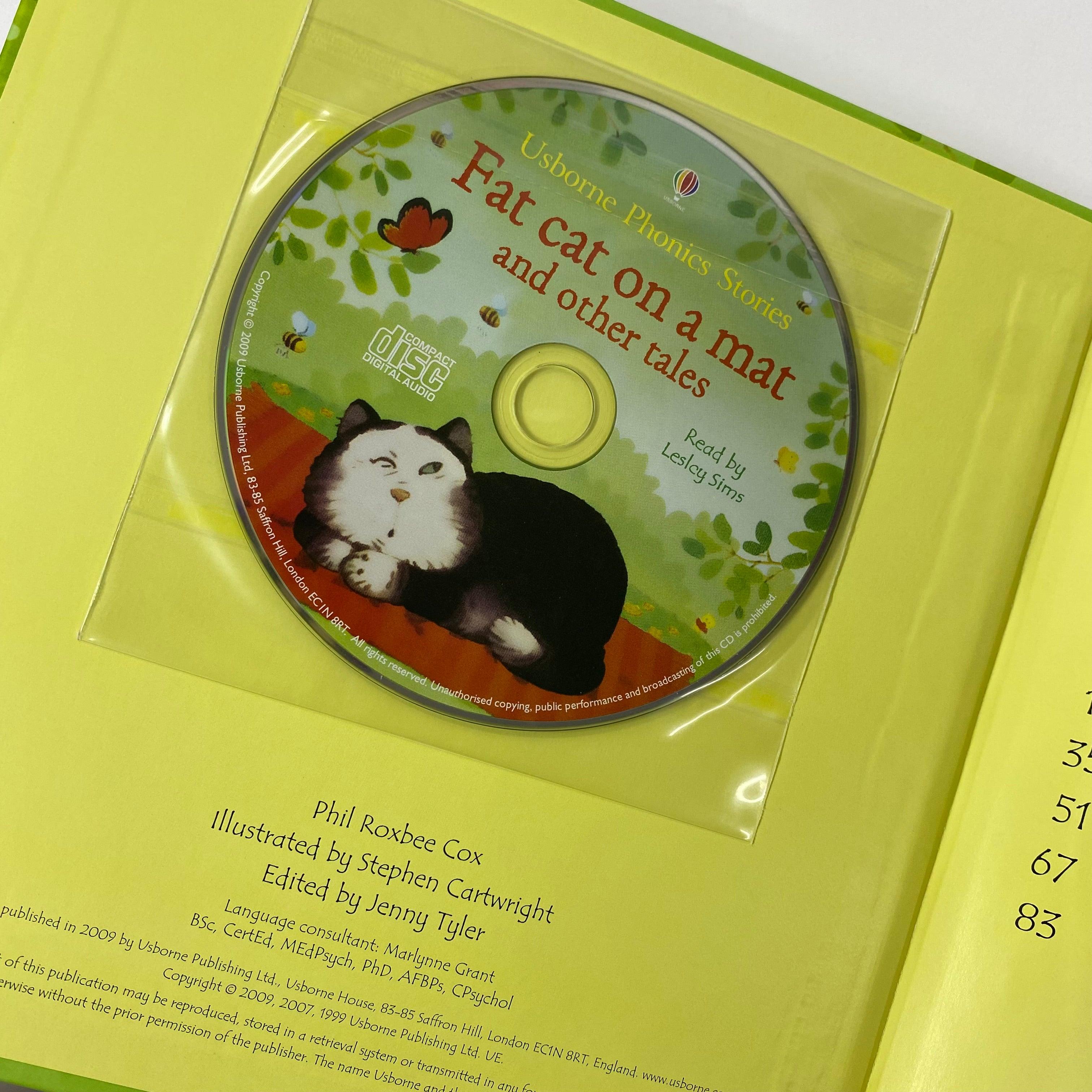 USBORNE - Phonics Stories - Fat Cat on a Mat and Other Tales with an AUDIO CD - Spectrawide Bookstore